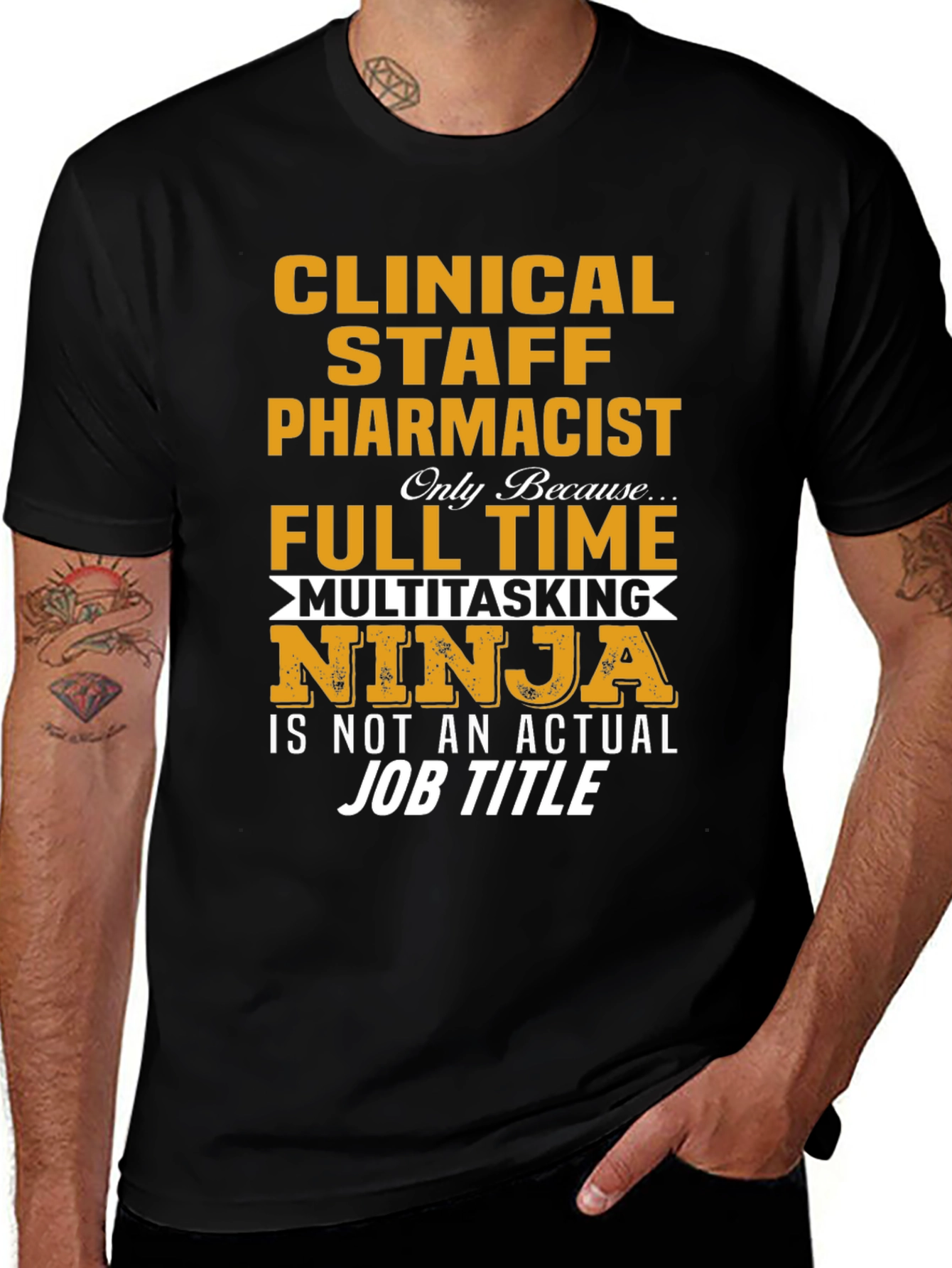 Clinical Staff Pharmacist Multitasking Ninja T-Shirt