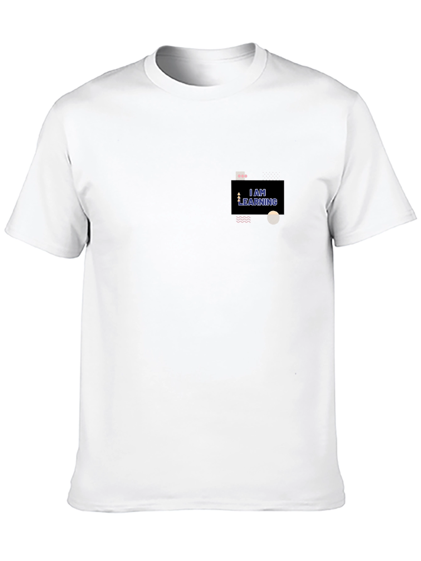 I AM LEARNING Black Graphic Tee