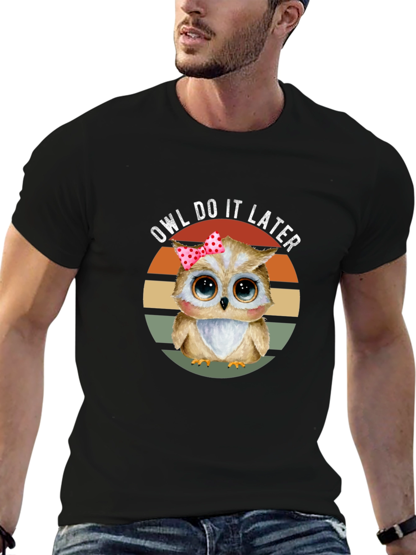 Owl Do It Later Graphic Tee - Cute Animal T-Shirt