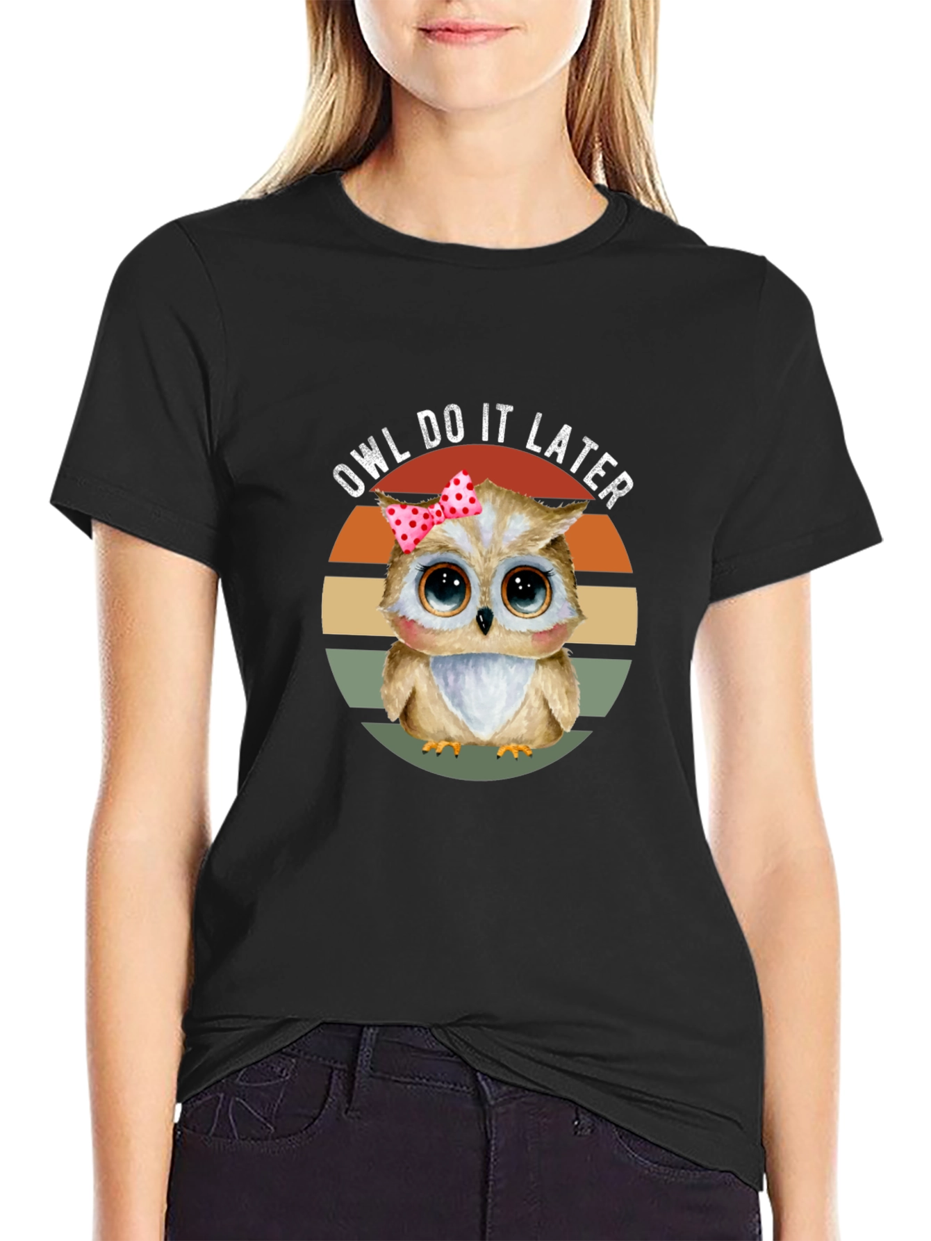 Owl Do It Later Graphic Tee - Cute Animal T-Shirt