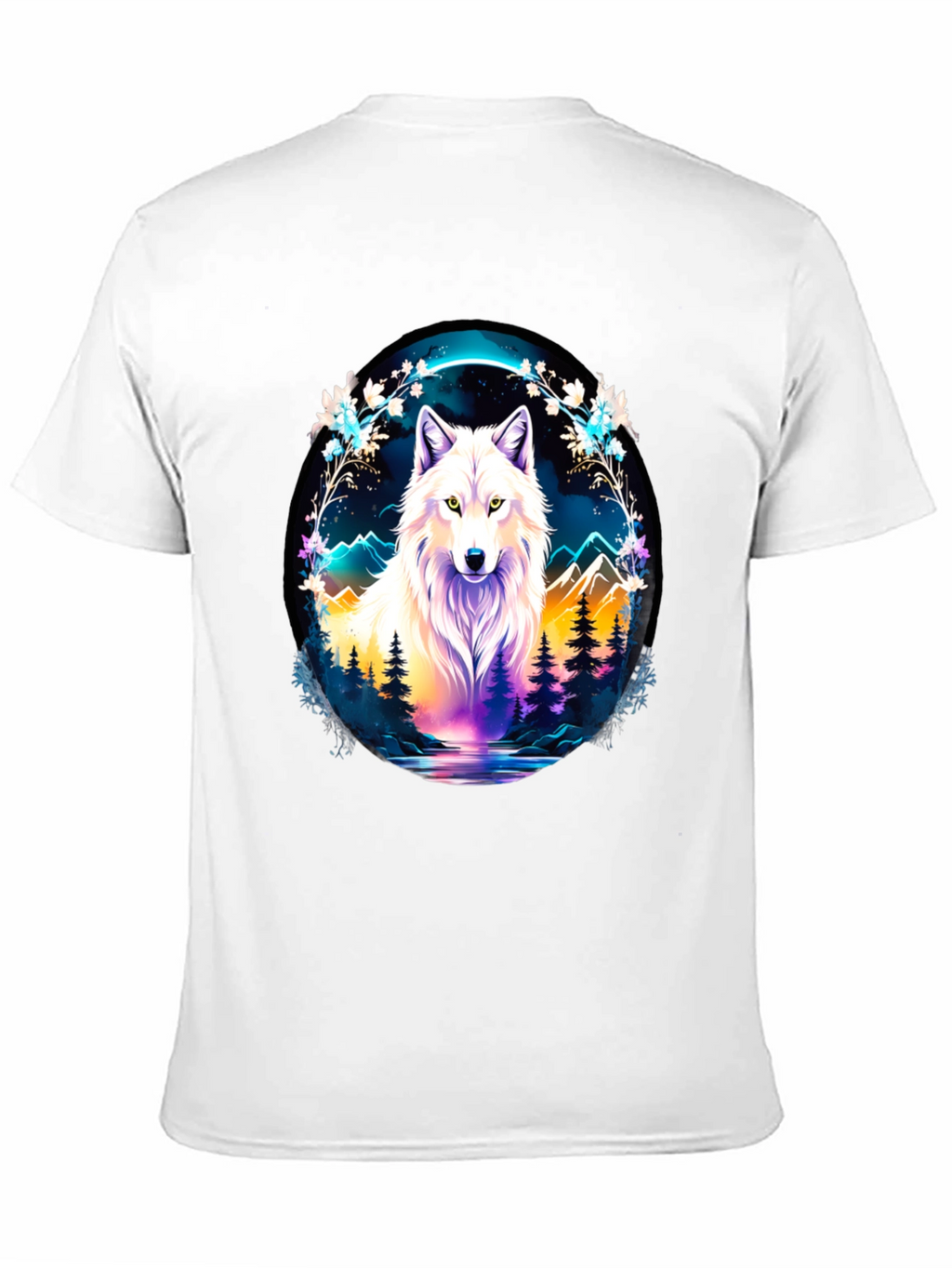 Wolf in Wilderness Graphic T-Shirt