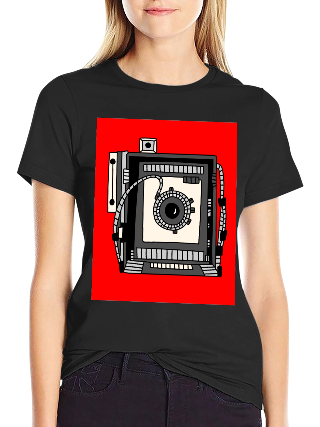 Retro Camera Graphic T-Shirt - Vintage Style Tee