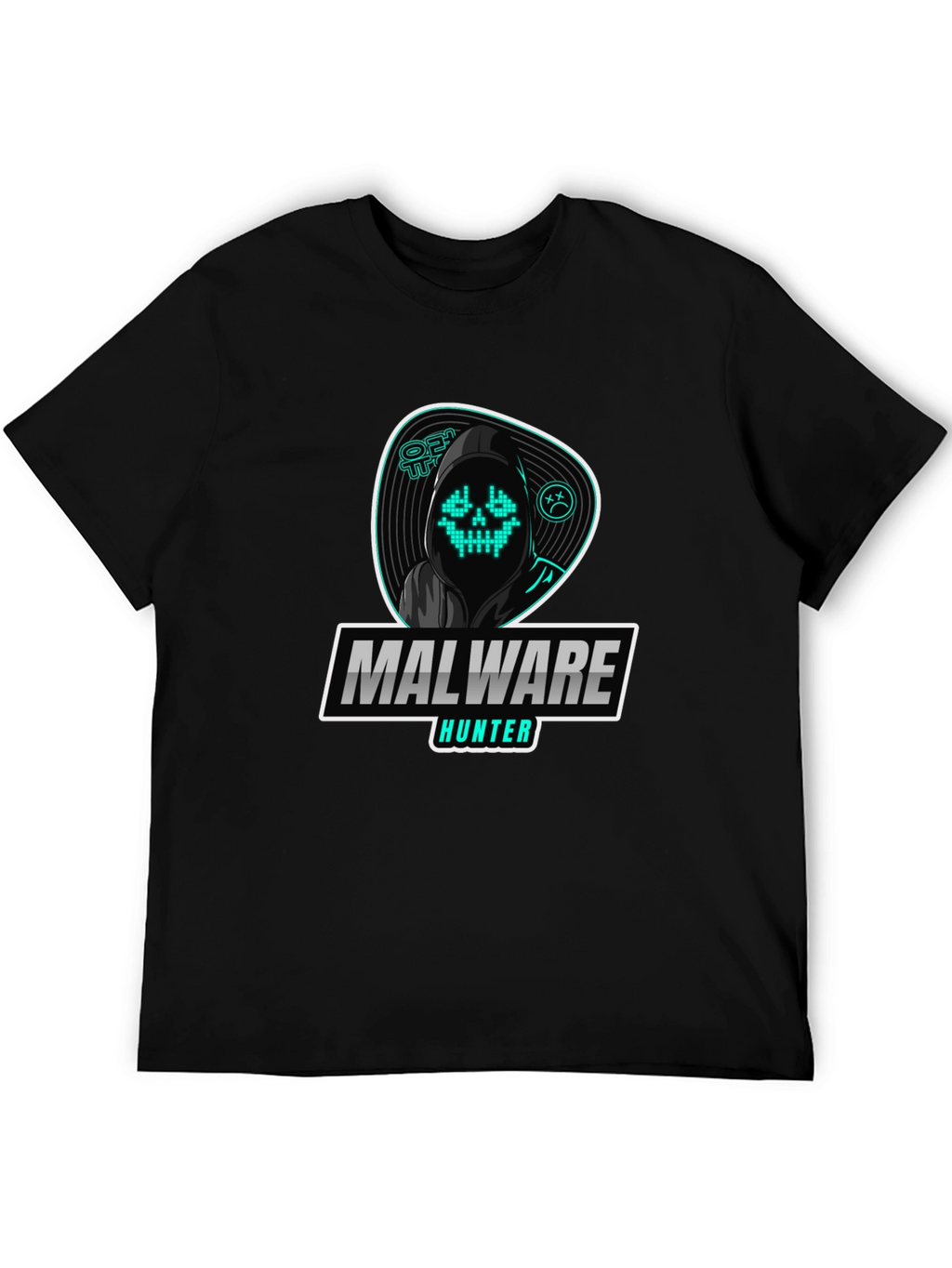 Malware Hunter Graphic T-Shirt - Hacker Style