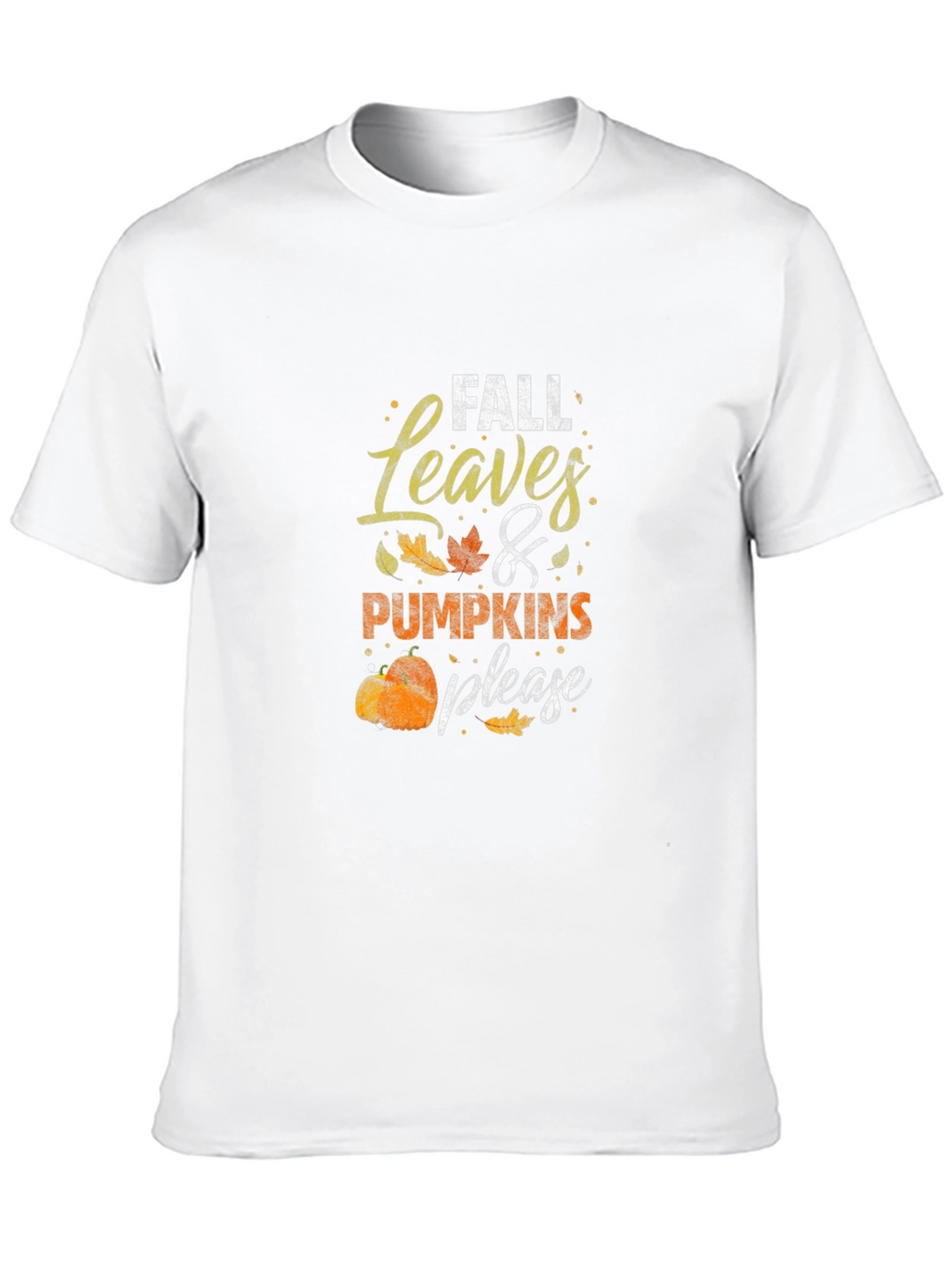 Fall Leaves and Pumpkins T-Shirt Autumn Design