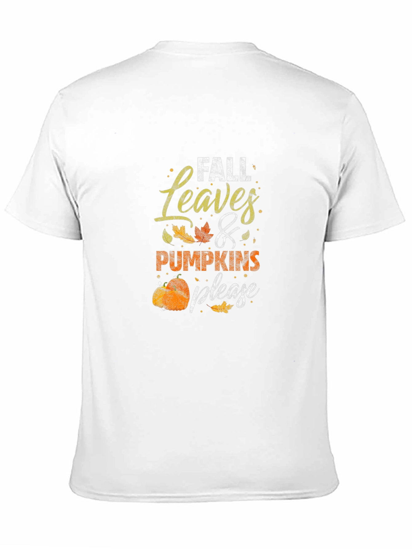 Fall Leaves and Pumpkins T-Shirt Autumn Design