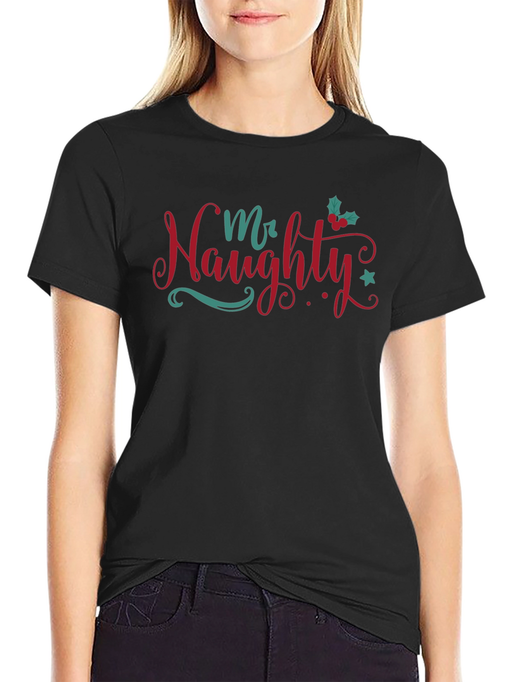 Mr. Naughty Christmas T-Shirt Holiday Apparel