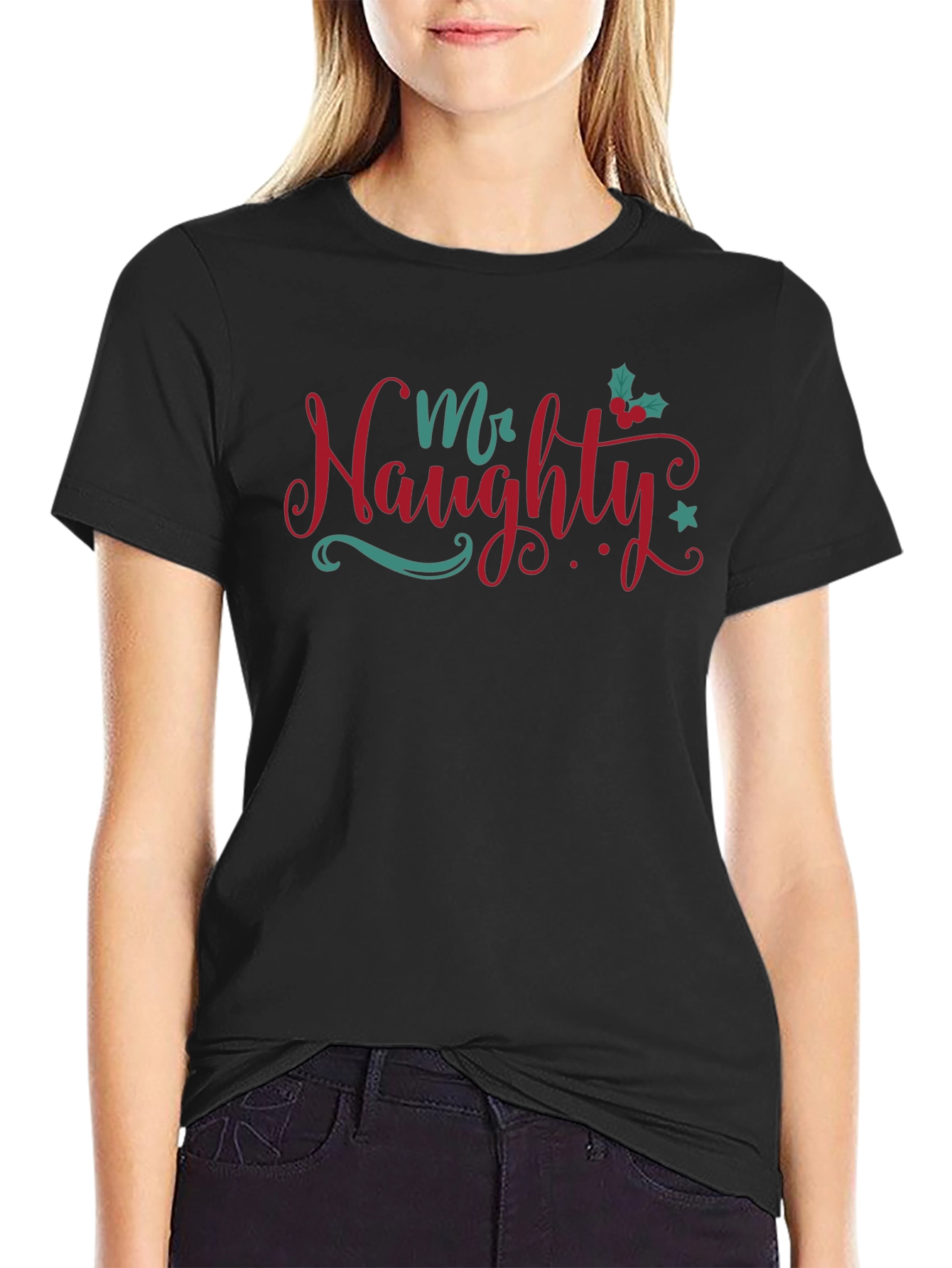 Mr. Naughty Christmas T-Shirt Holiday Apparel