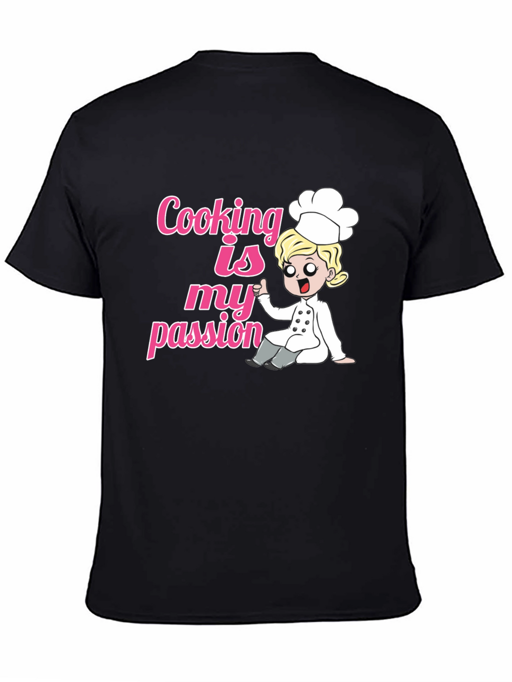 Cooking Is My Passion Black T-Shirt