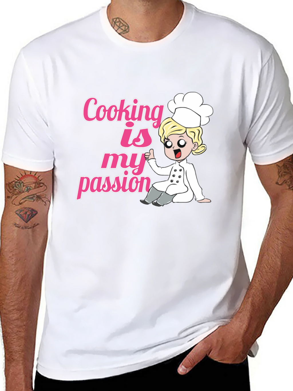 Cooking Is My Passion Black T-Shirt