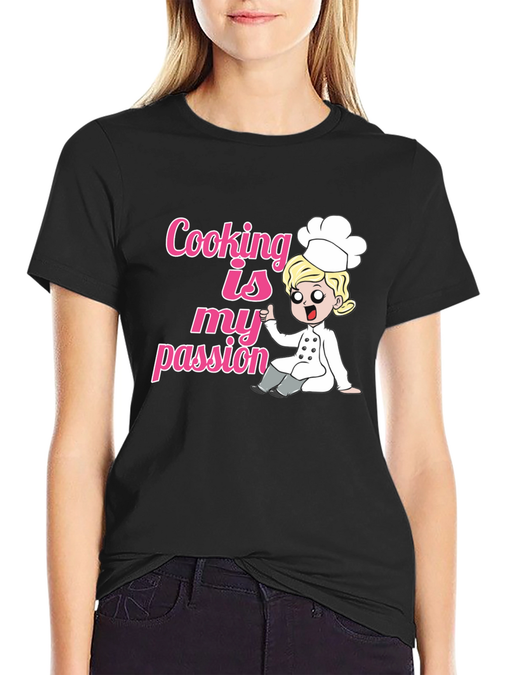 Cooking Is My Passion Black T-Shirt
