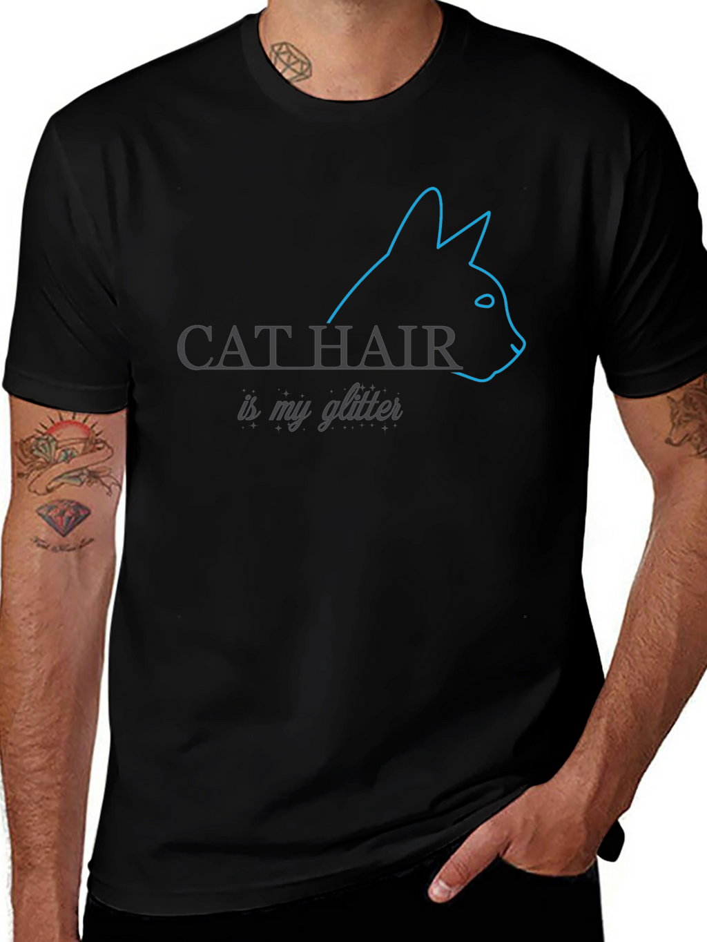Cat Hair Is My Glitter T-Shirt
