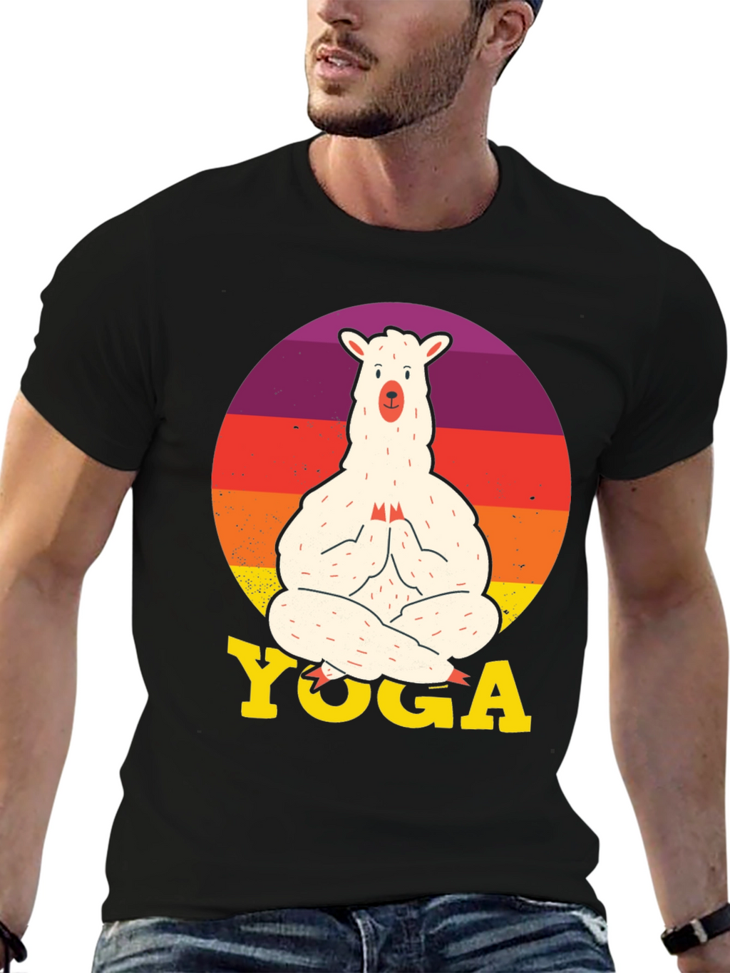 Llama Yoga Graphic Tee - Relaxed Fit