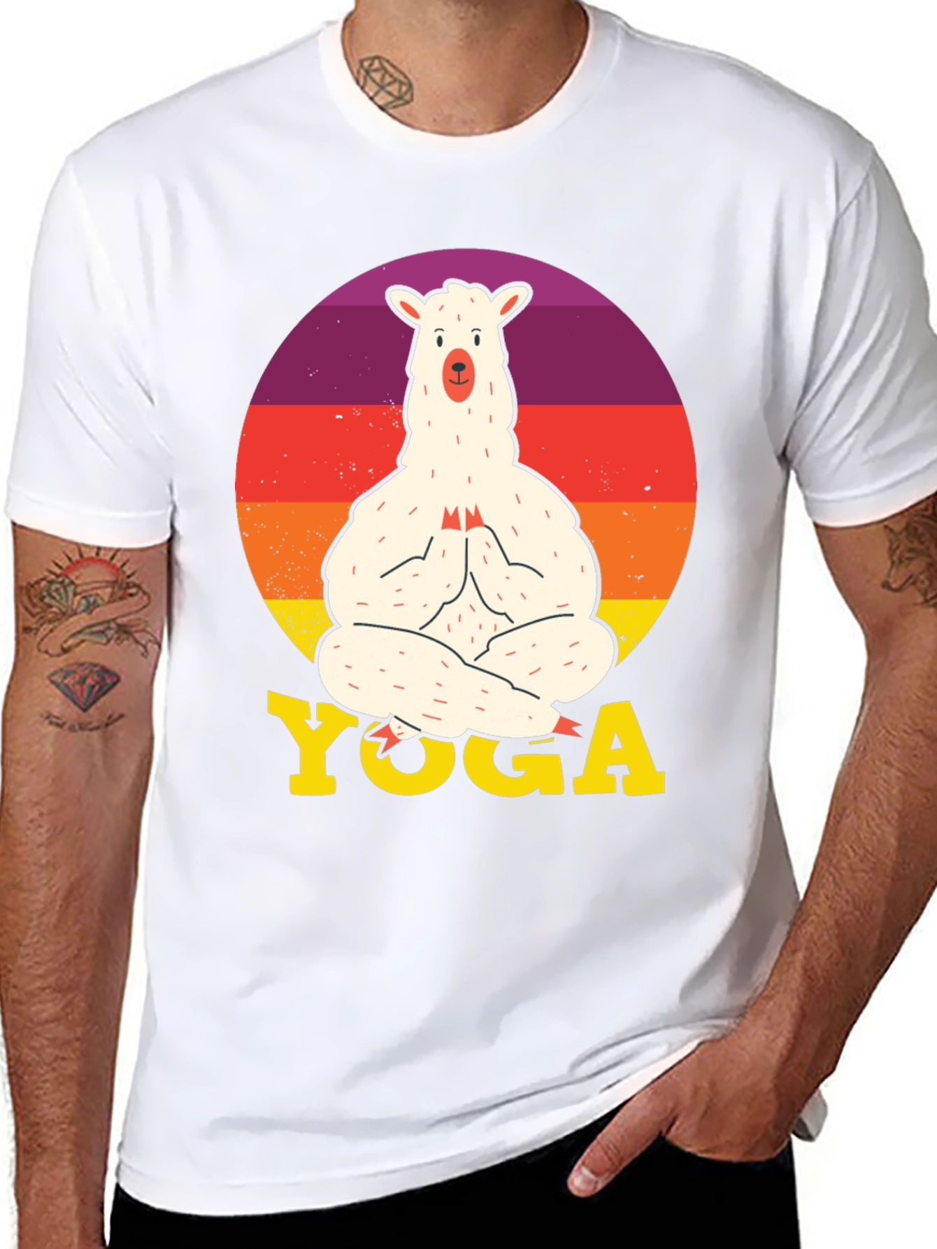 Llama Yoga Graphic Tee - Relaxed Fit