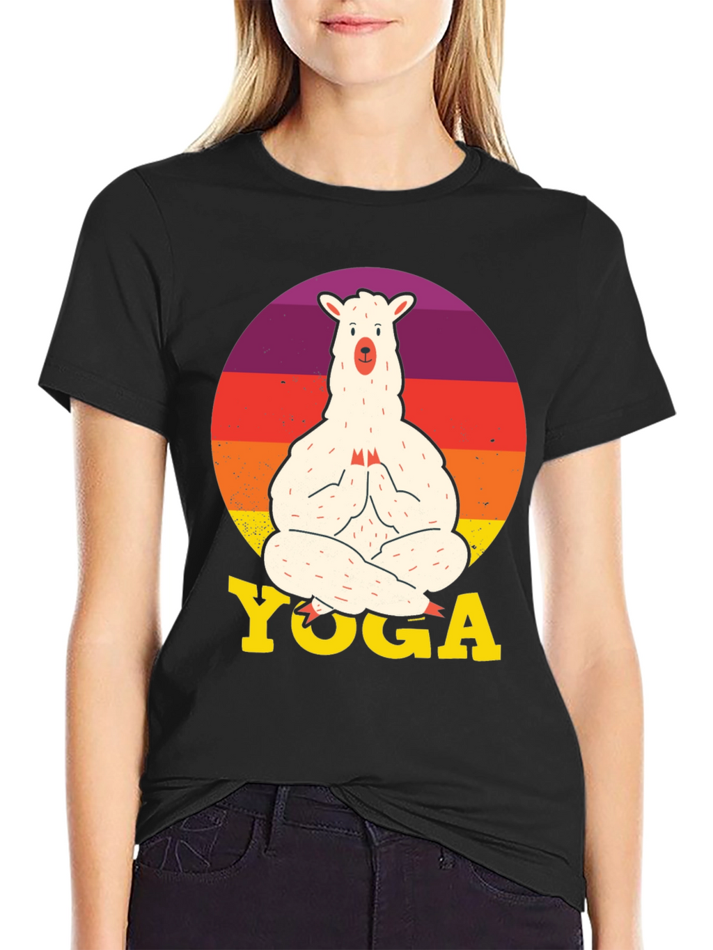 Llama Yoga Graphic Tee - Relaxed Fit