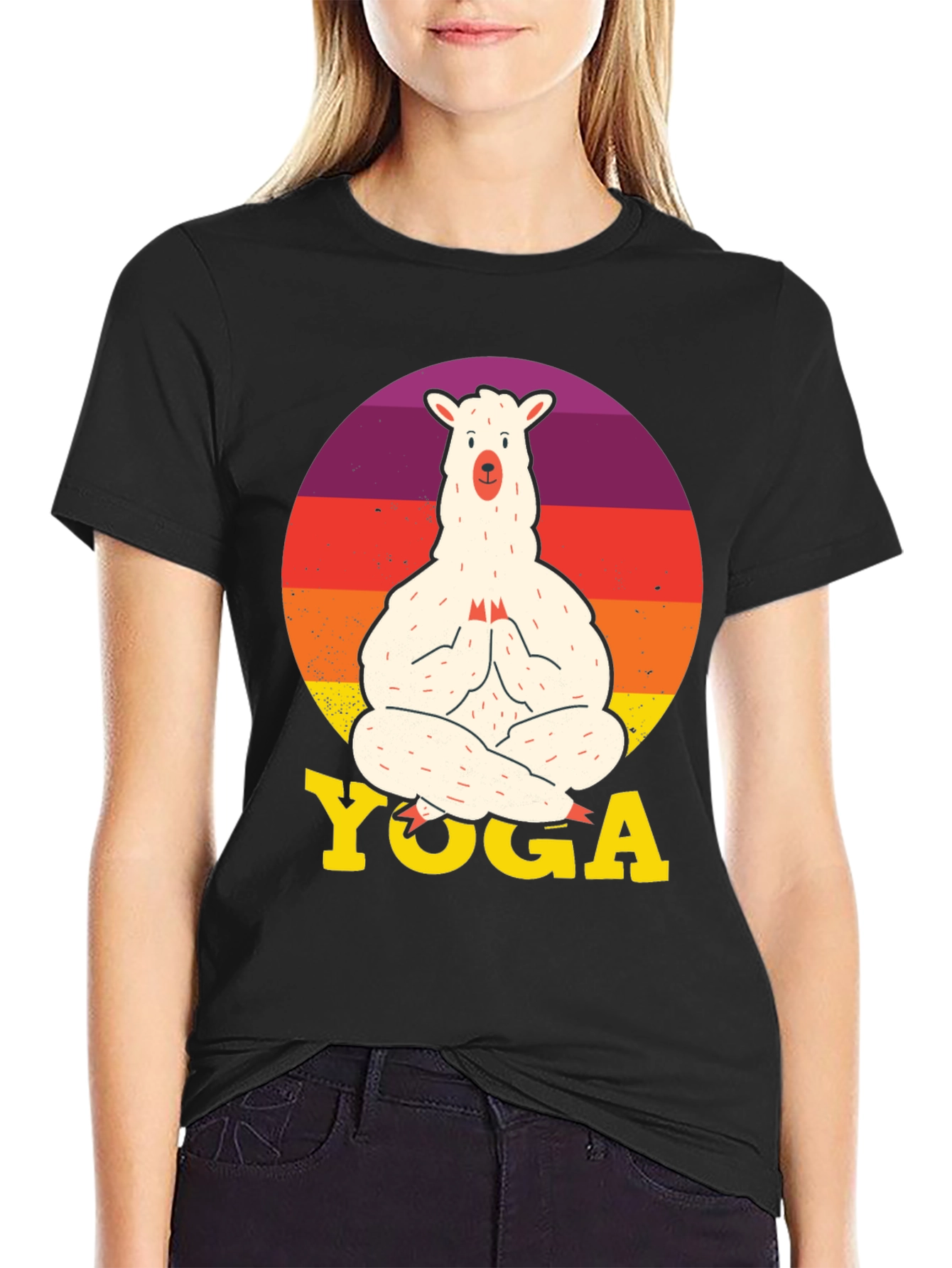 Llama Yoga Graphic Tee - Relaxed Fit