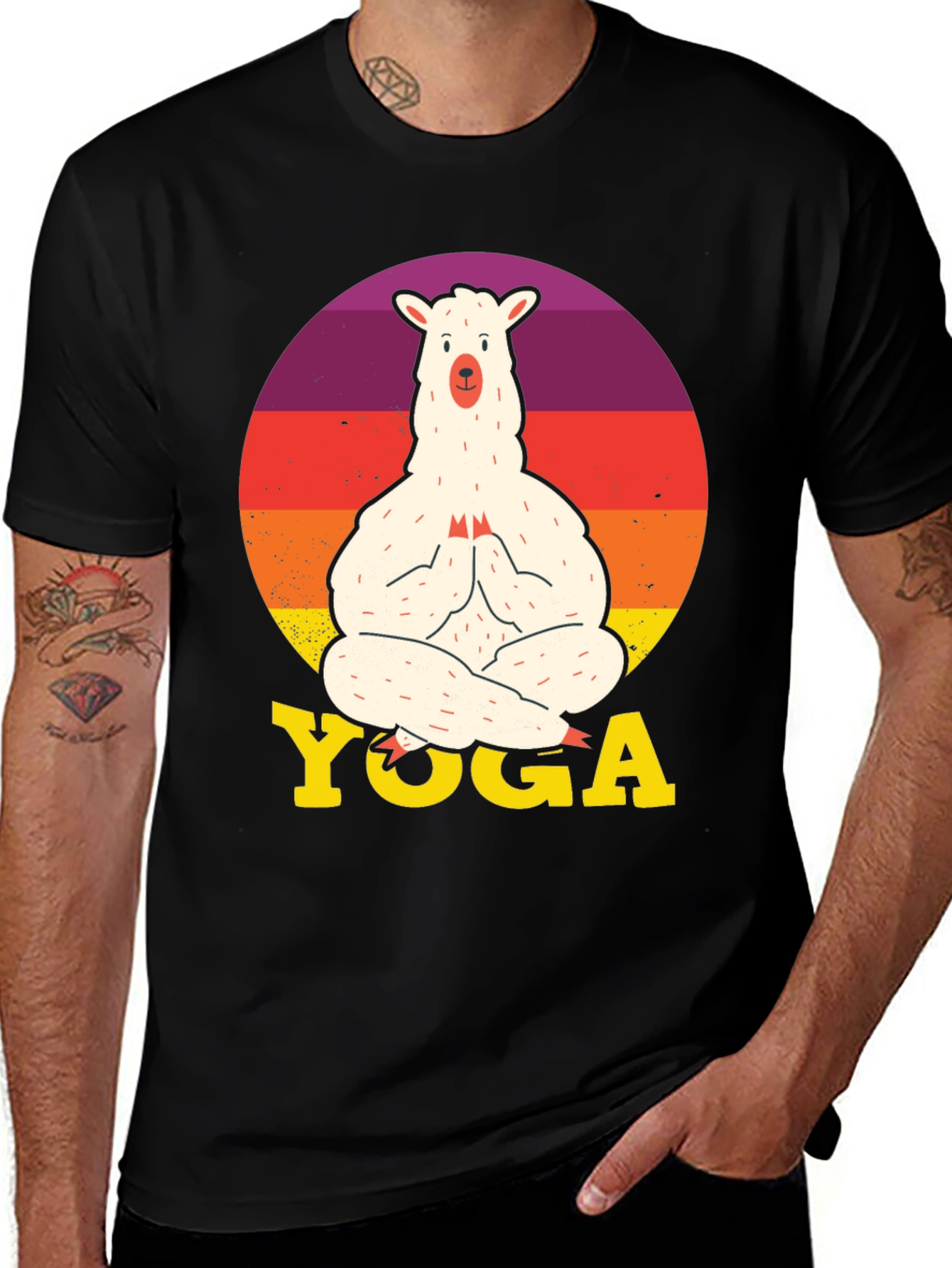 Llama Yoga Graphic Tee - Relaxed Fit