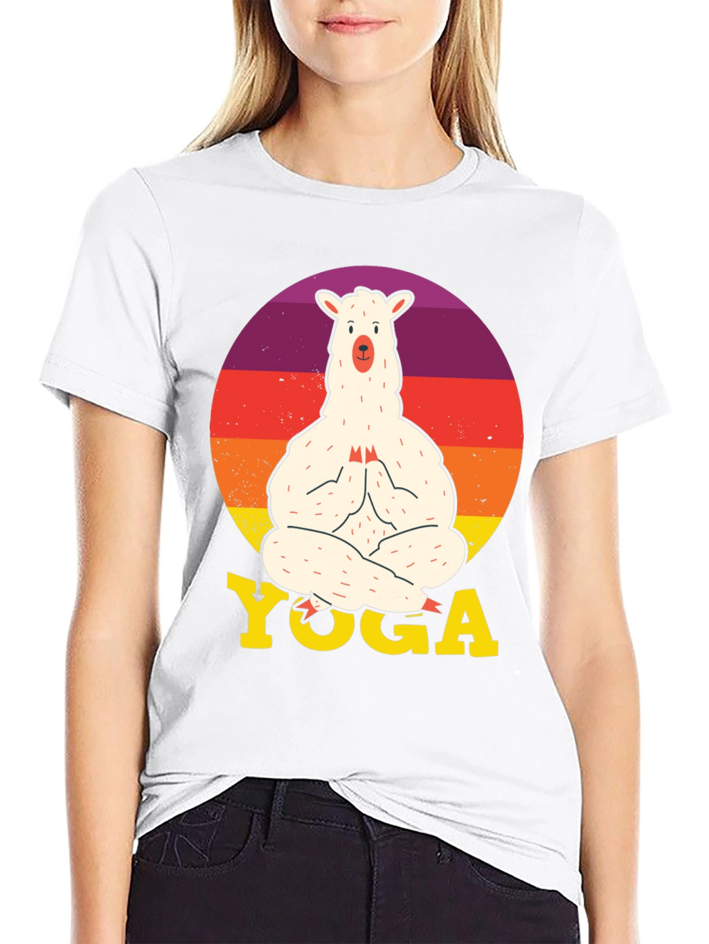 Llama Yoga Graphic Tee - Relaxed Fit