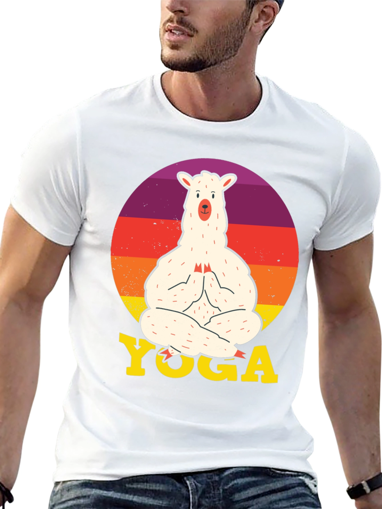 Llama Yoga Graphic Tee - Relaxed Fit