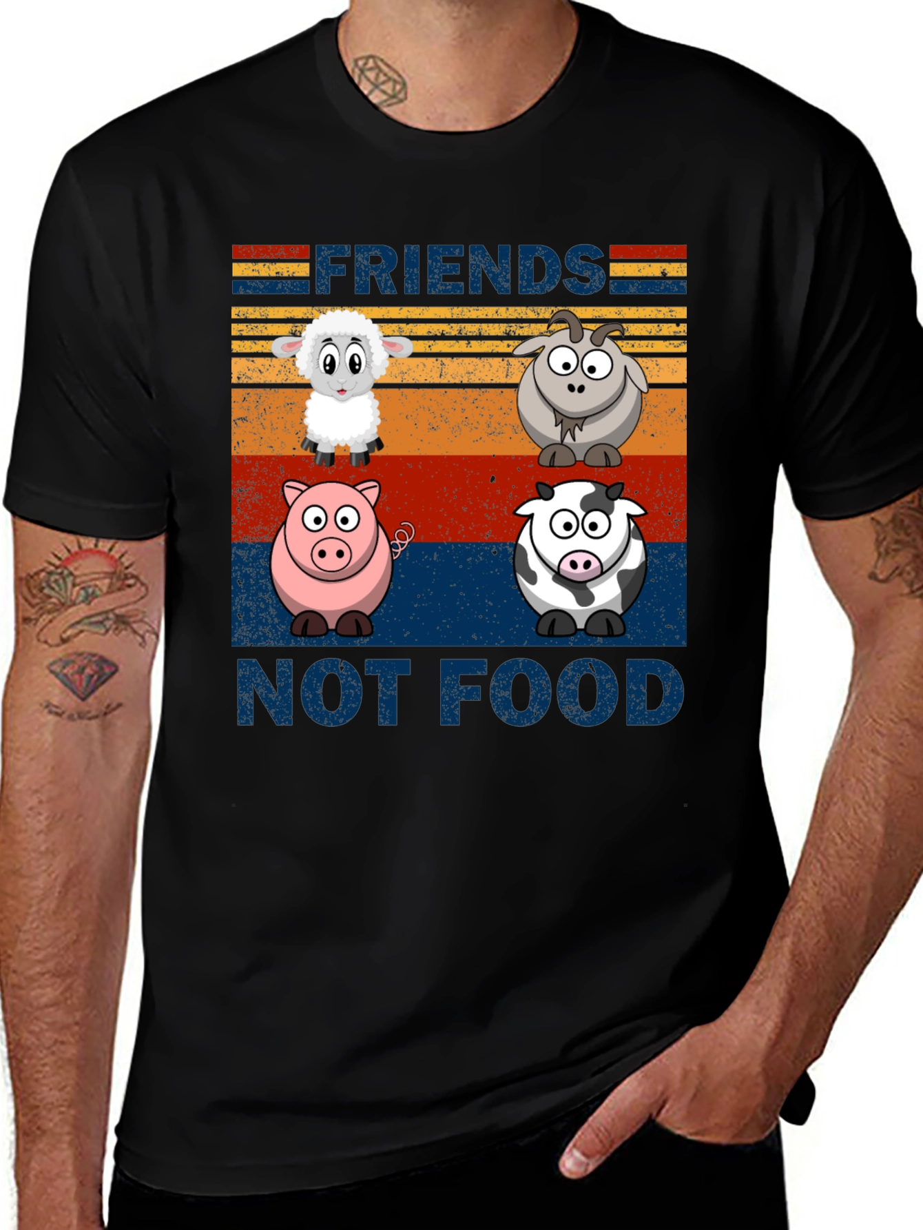 Friends Not Food Graphic Tee