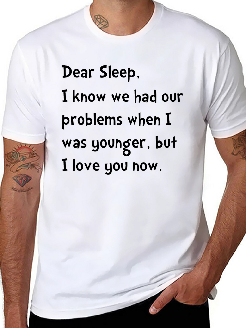 Dear Sleep T-Shirt - Soft Cotton Graphic Tee