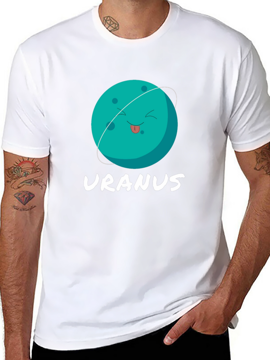 Uranus Graphic T-Shirt - Black Cotton Tee