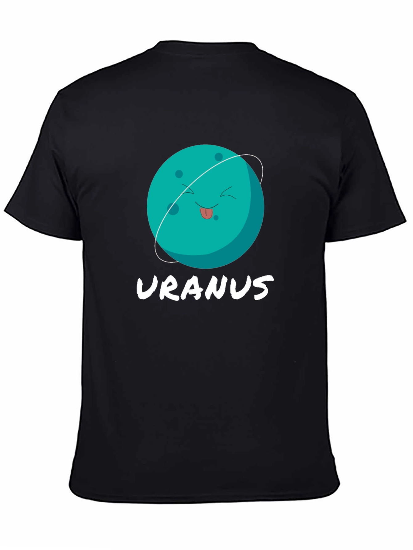 Uranus Graphic T-Shirt - Black Cotton Tee