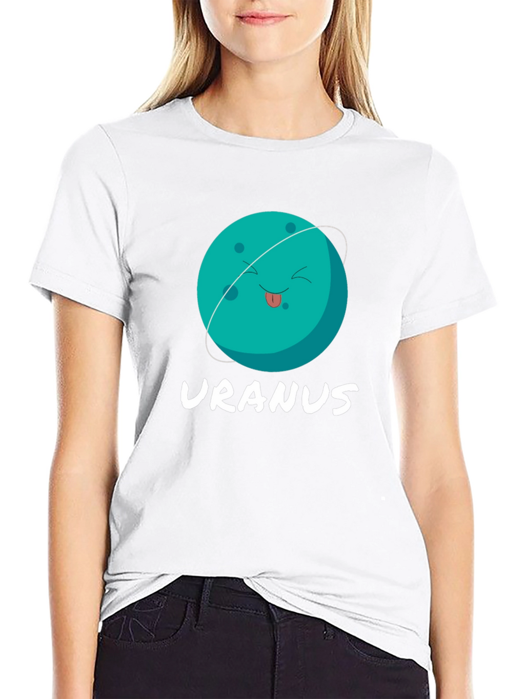 Uranus Graphic T-Shirt - Black Cotton Tee