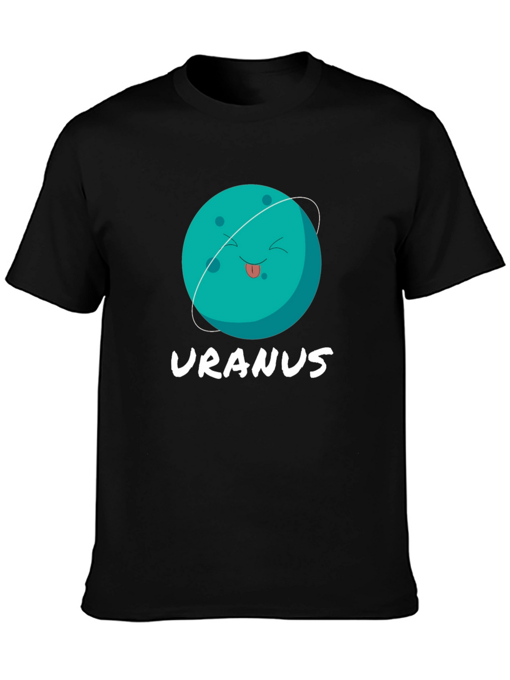 Uranus Graphic T-Shirt - Black Cotton Tee
