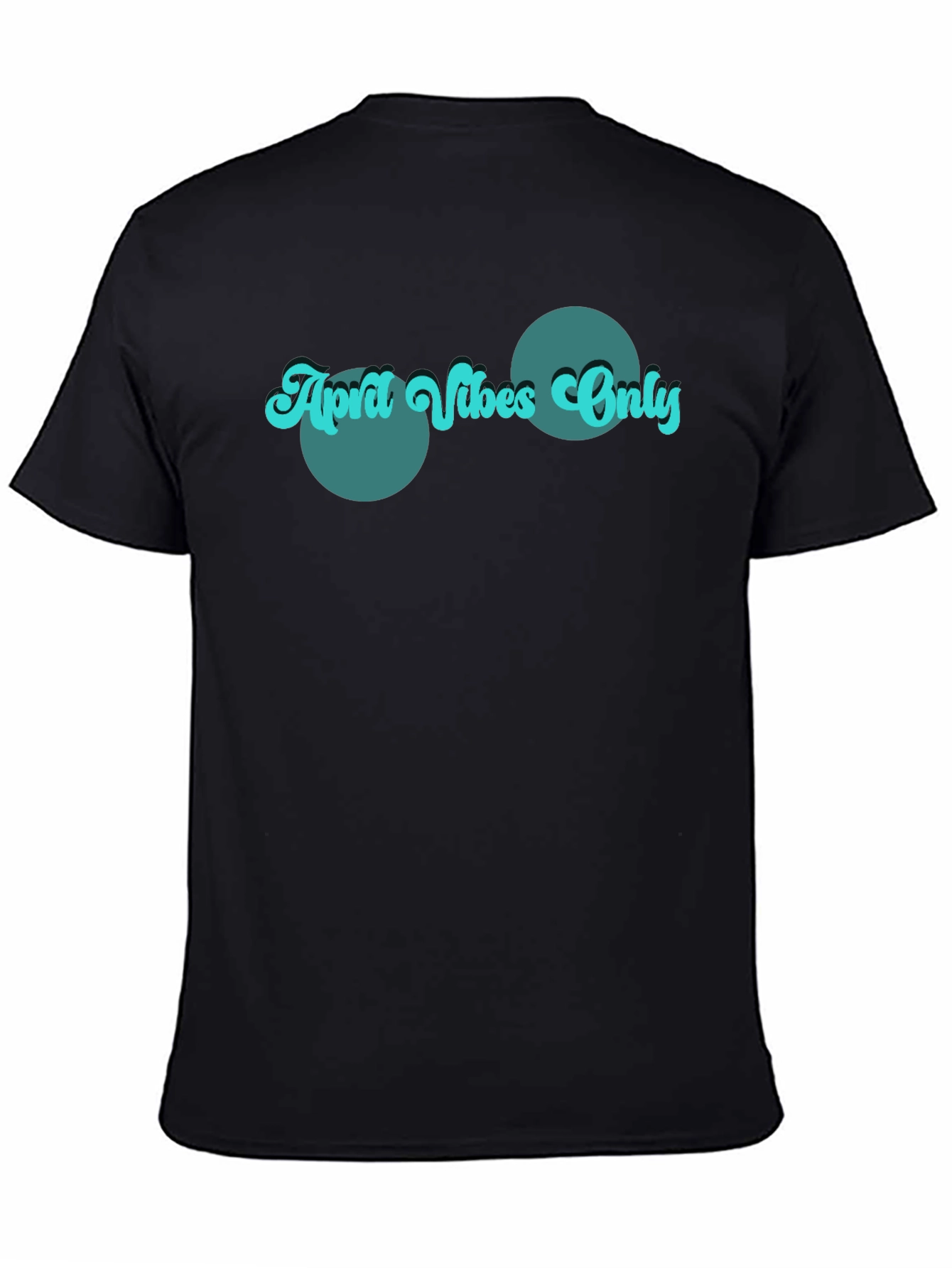 Retro April Vibes Only Graphic Tee - Black