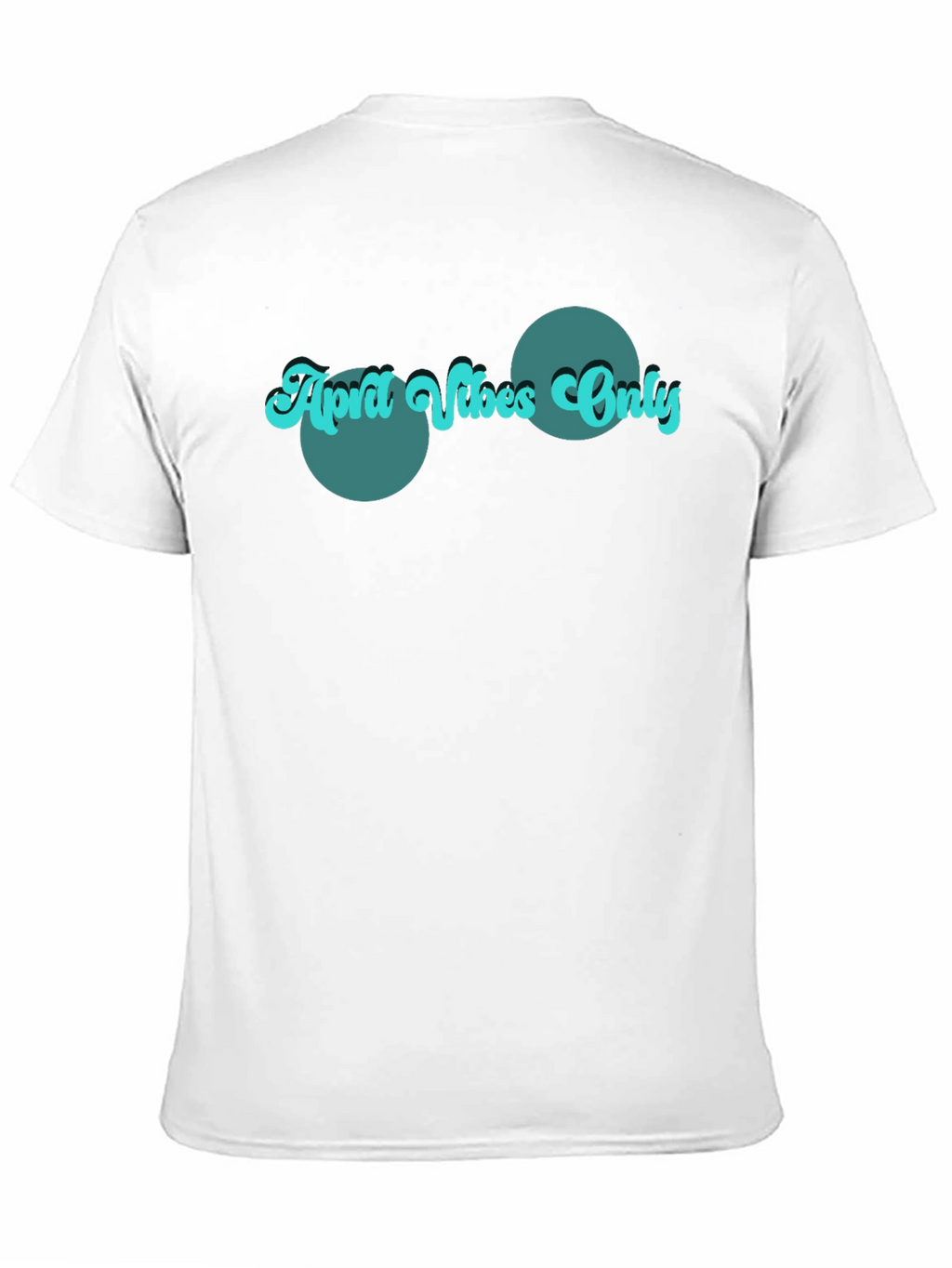 Retro April Vibes Only Graphic Tee - Black
