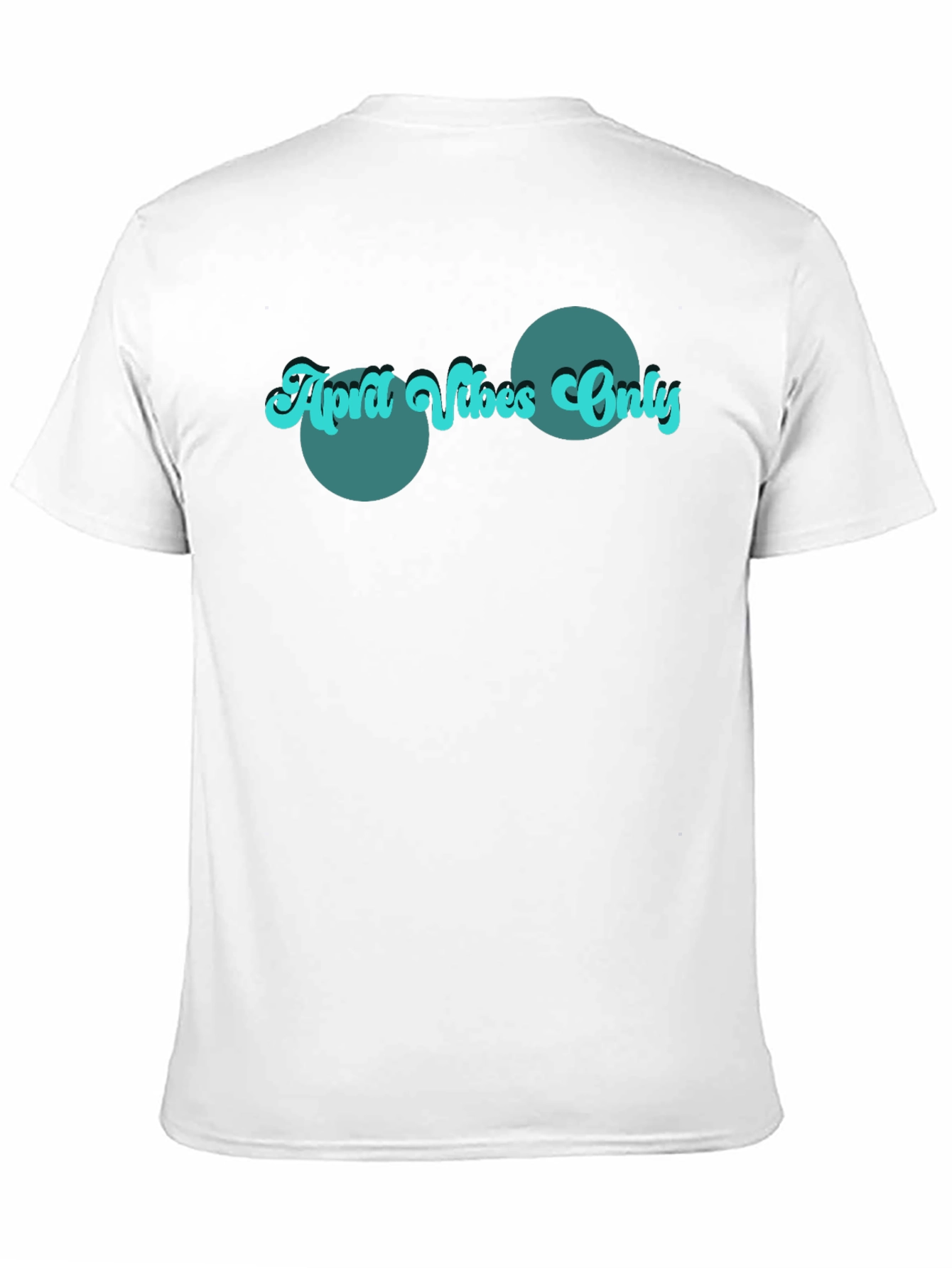 Retro April Vibes Only Graphic Tee - Black