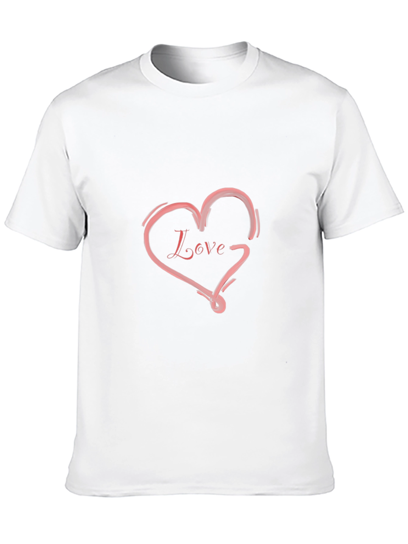 Love Heart Graphic Tee - Trendy Casual Shirt