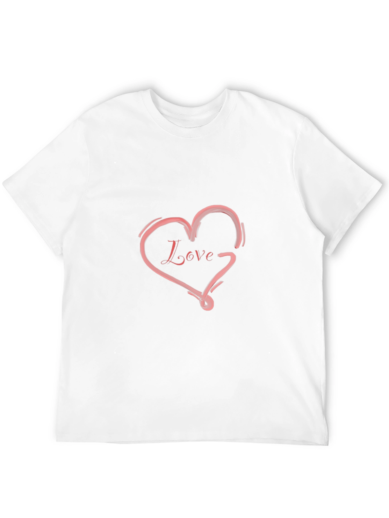 Love Heart Graphic Tee - Trendy Casual Shirt