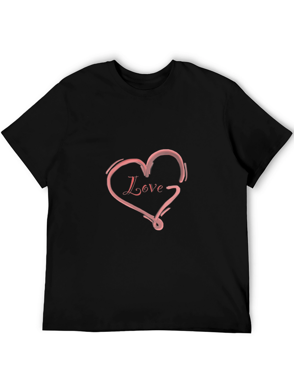 Love Heart Graphic Tee - Trendy Casual Shirt