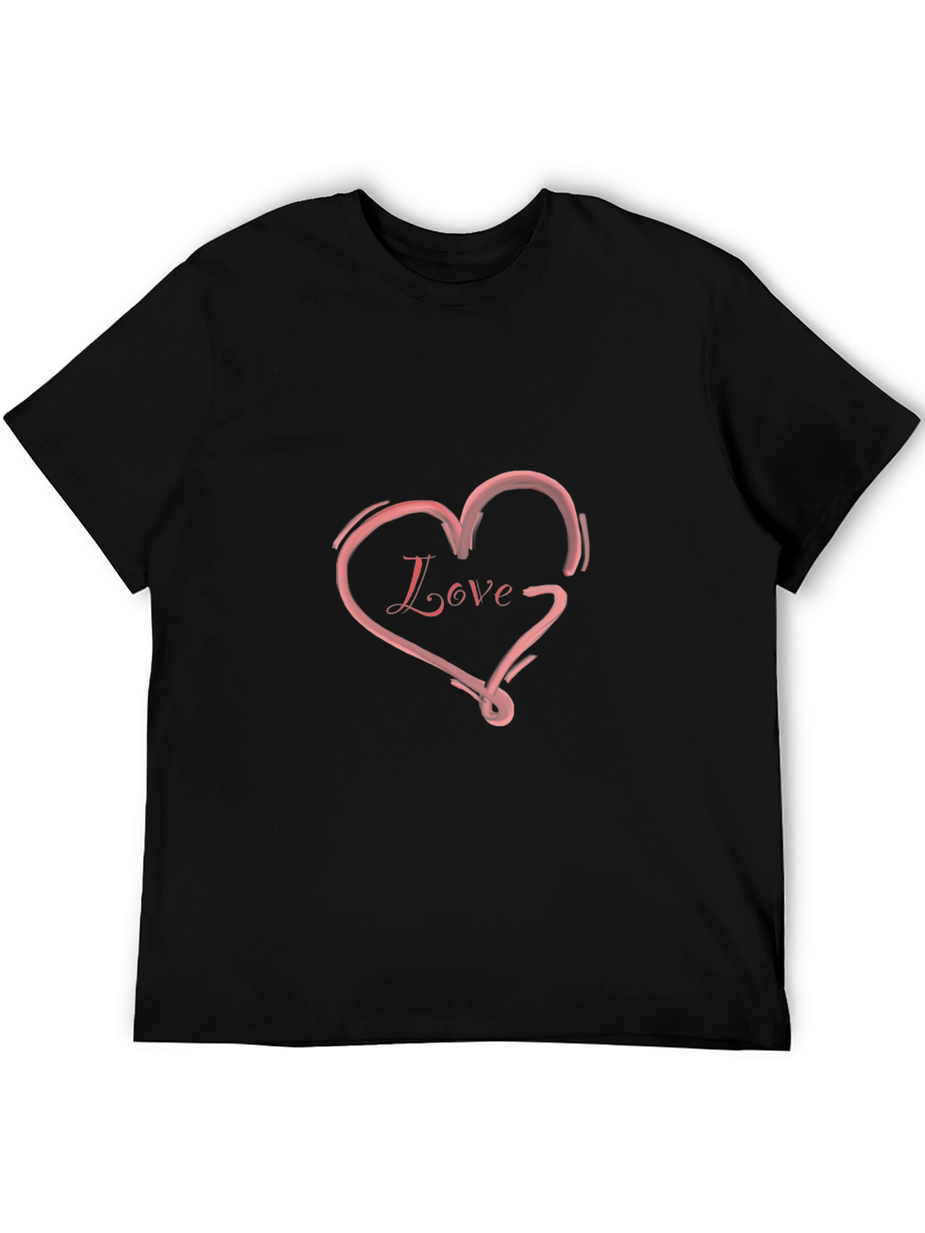 Love Heart Graphic Tee - Trendy Casual Shirt