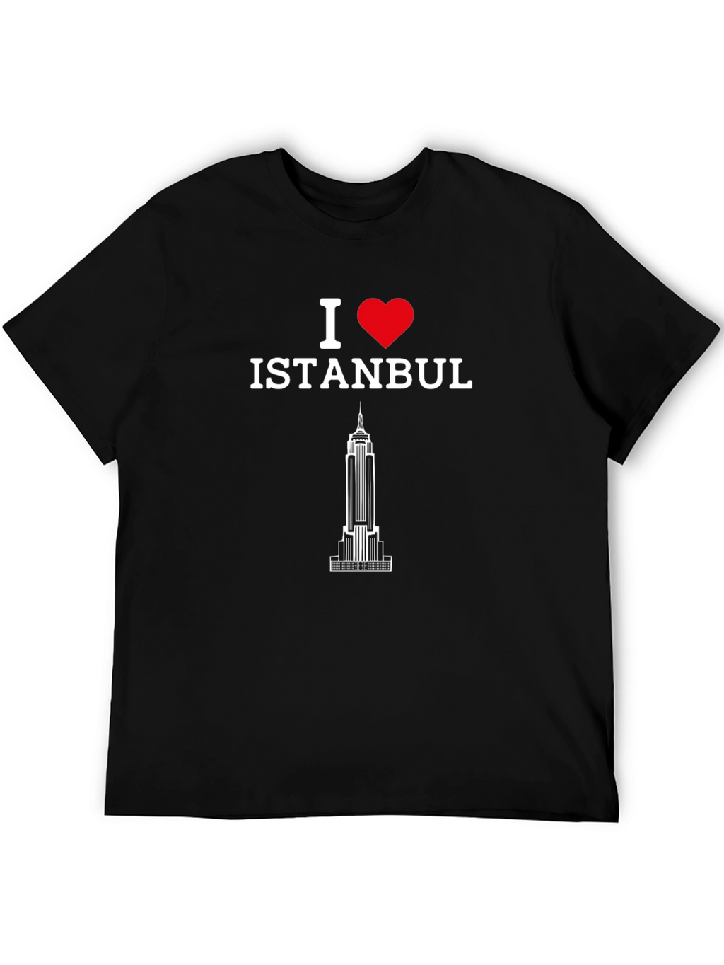 I Love Istanbul Graphic Tee - Black