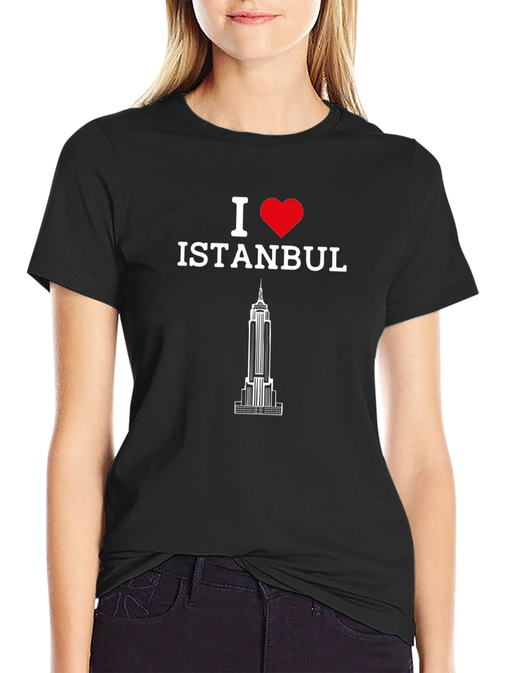 I Love Istanbul Graphic Tee - Black