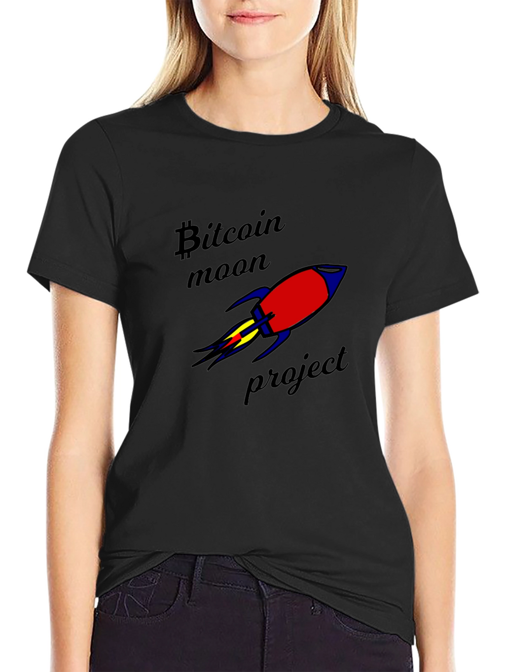 Bitcoin Moon Project Graphic T-Shirt