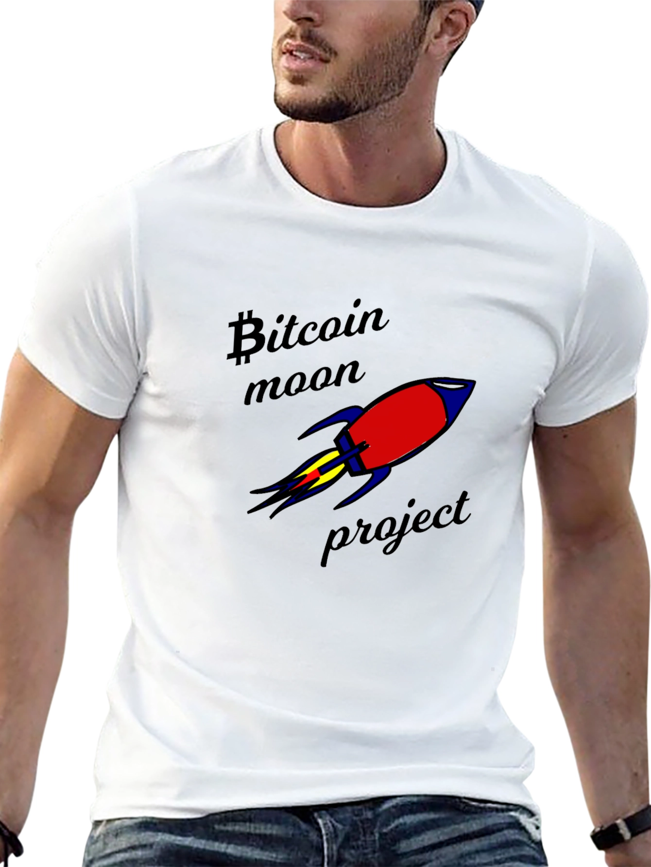 Bitcoin Moon Project Graphic T-Shirt