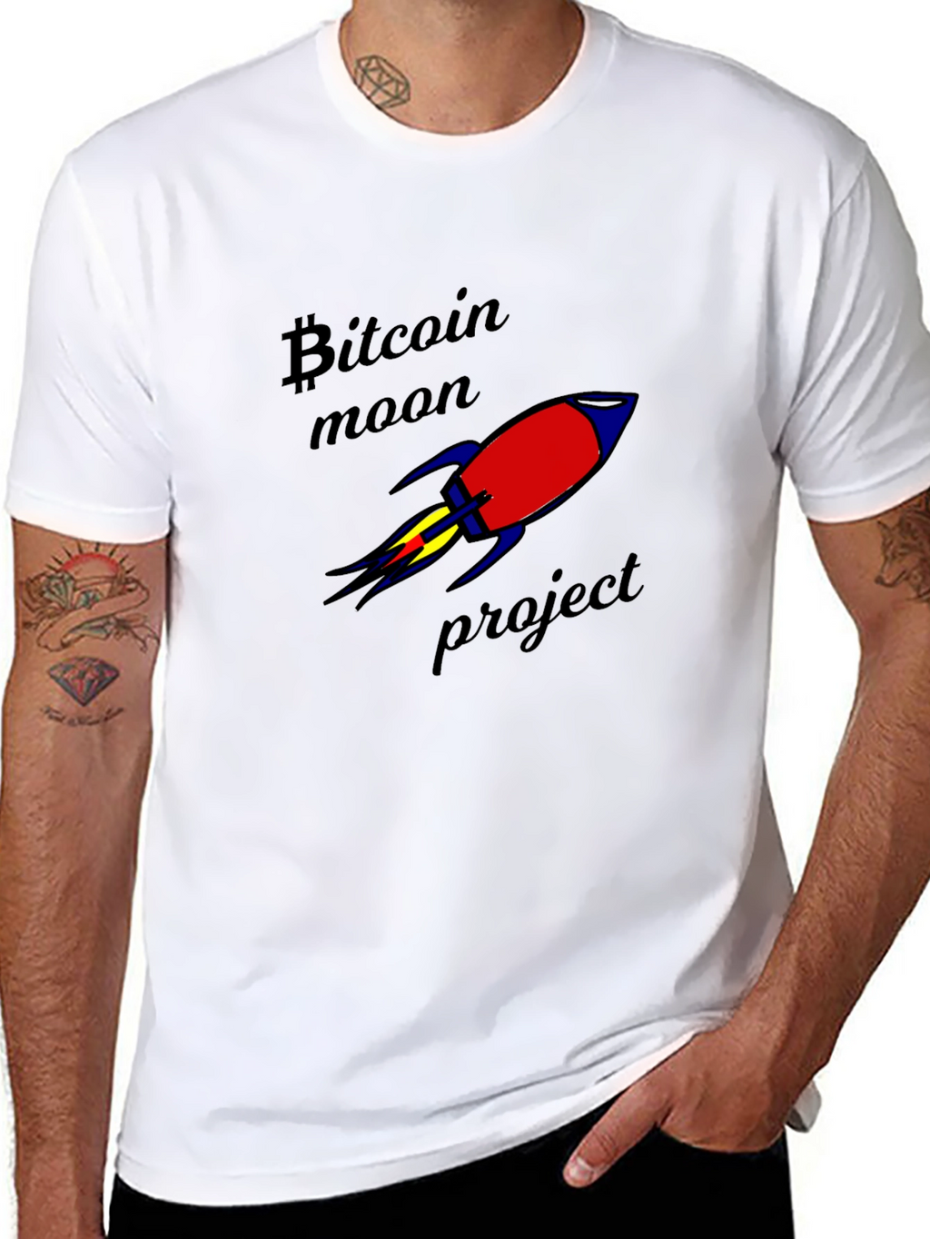 Bitcoin Moon Project Graphic T-Shirt