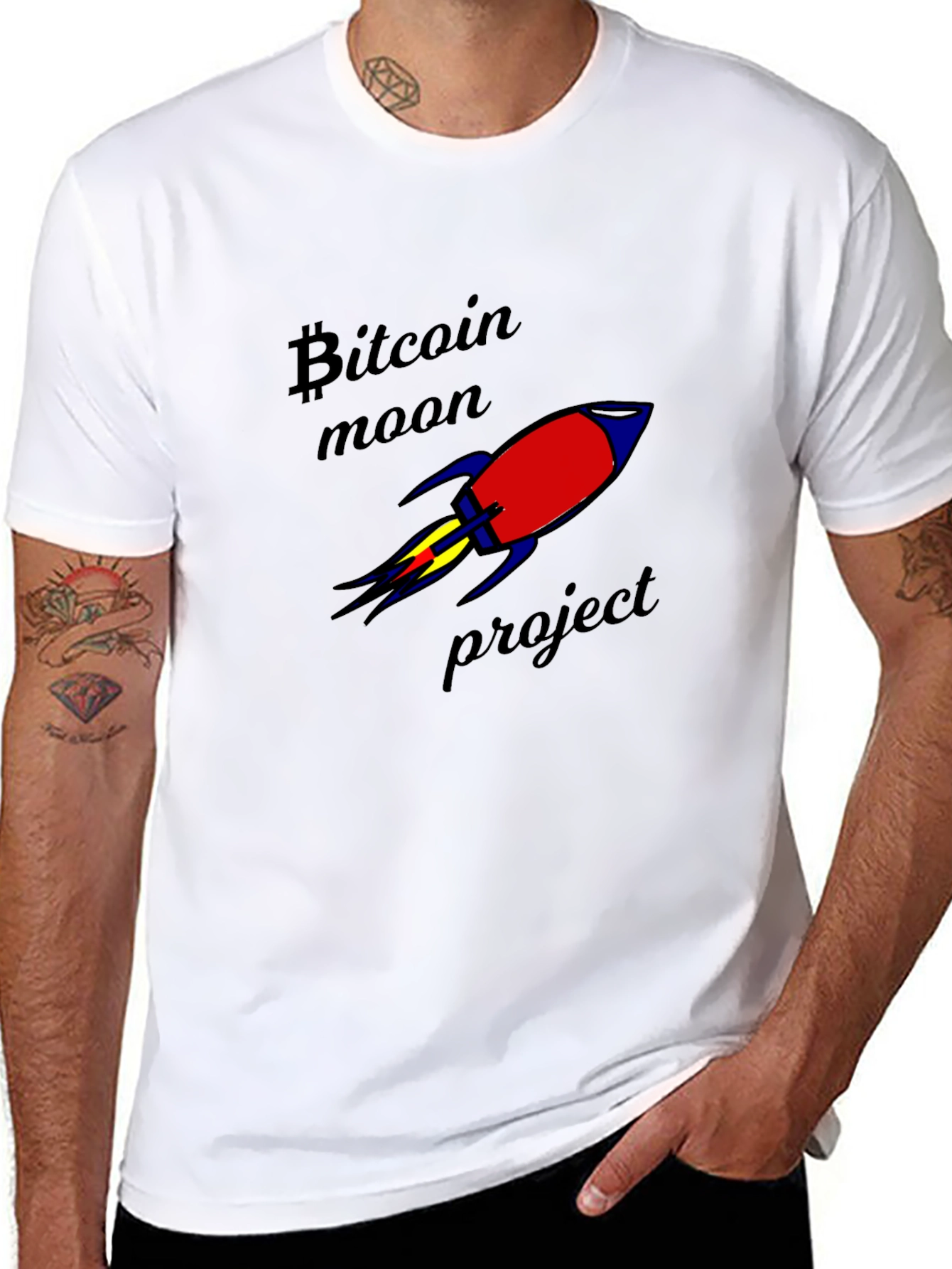 Bitcoin Moon Project Graphic T-Shirt