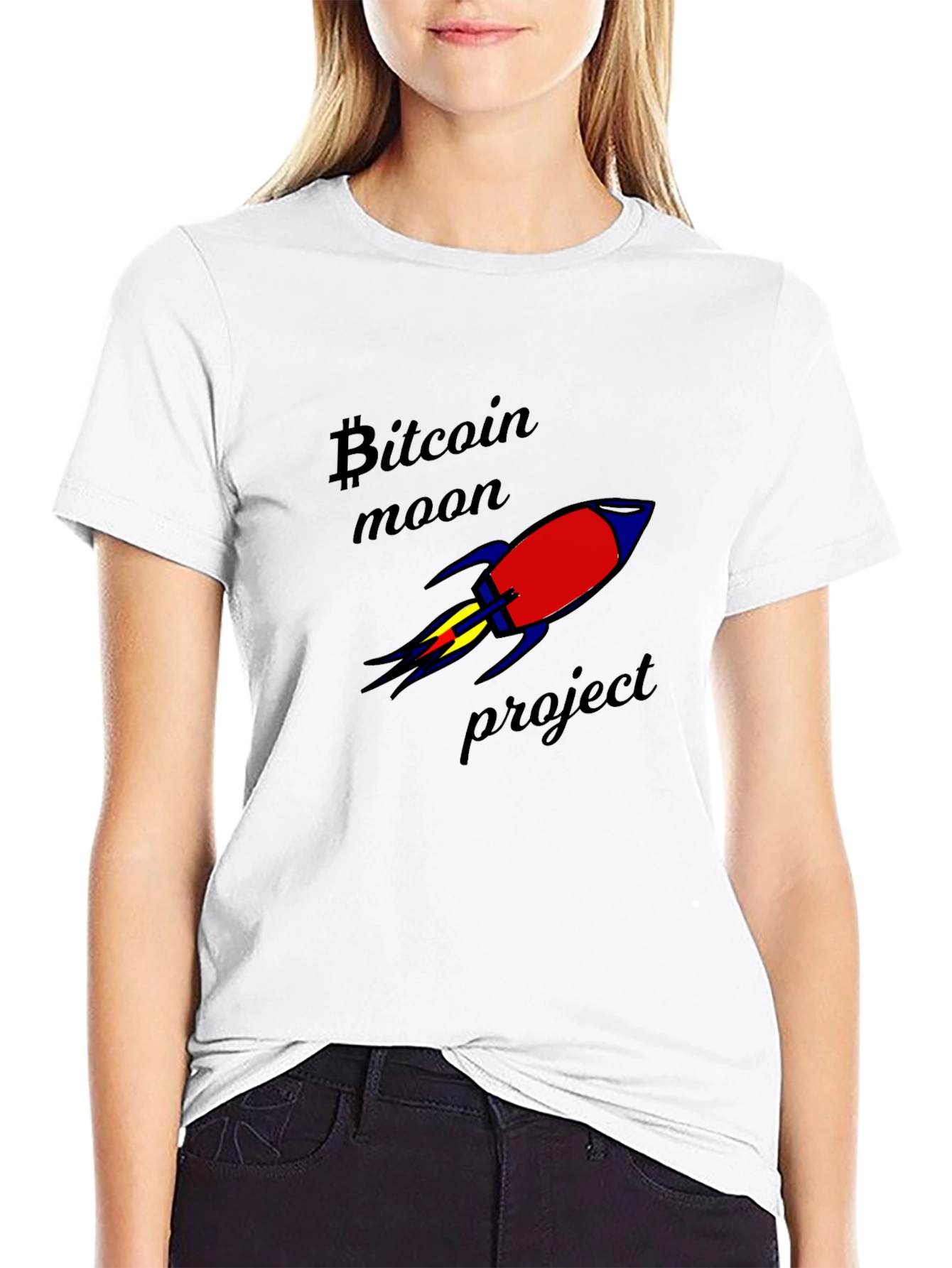 Bitcoin Moon Project Graphic T-Shirt