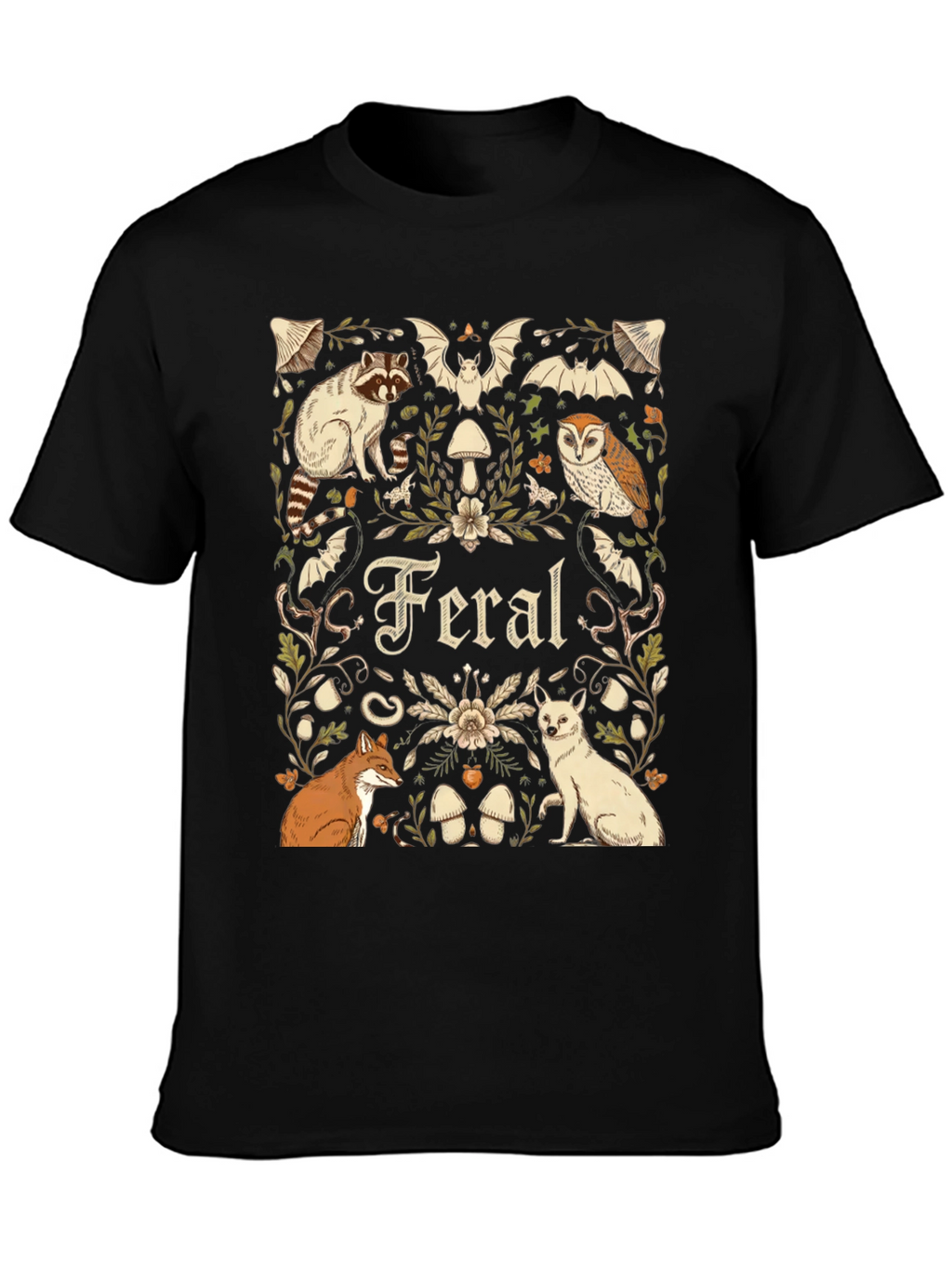 Feral Animals Graphic T-Shirt - Nature Lover Tee