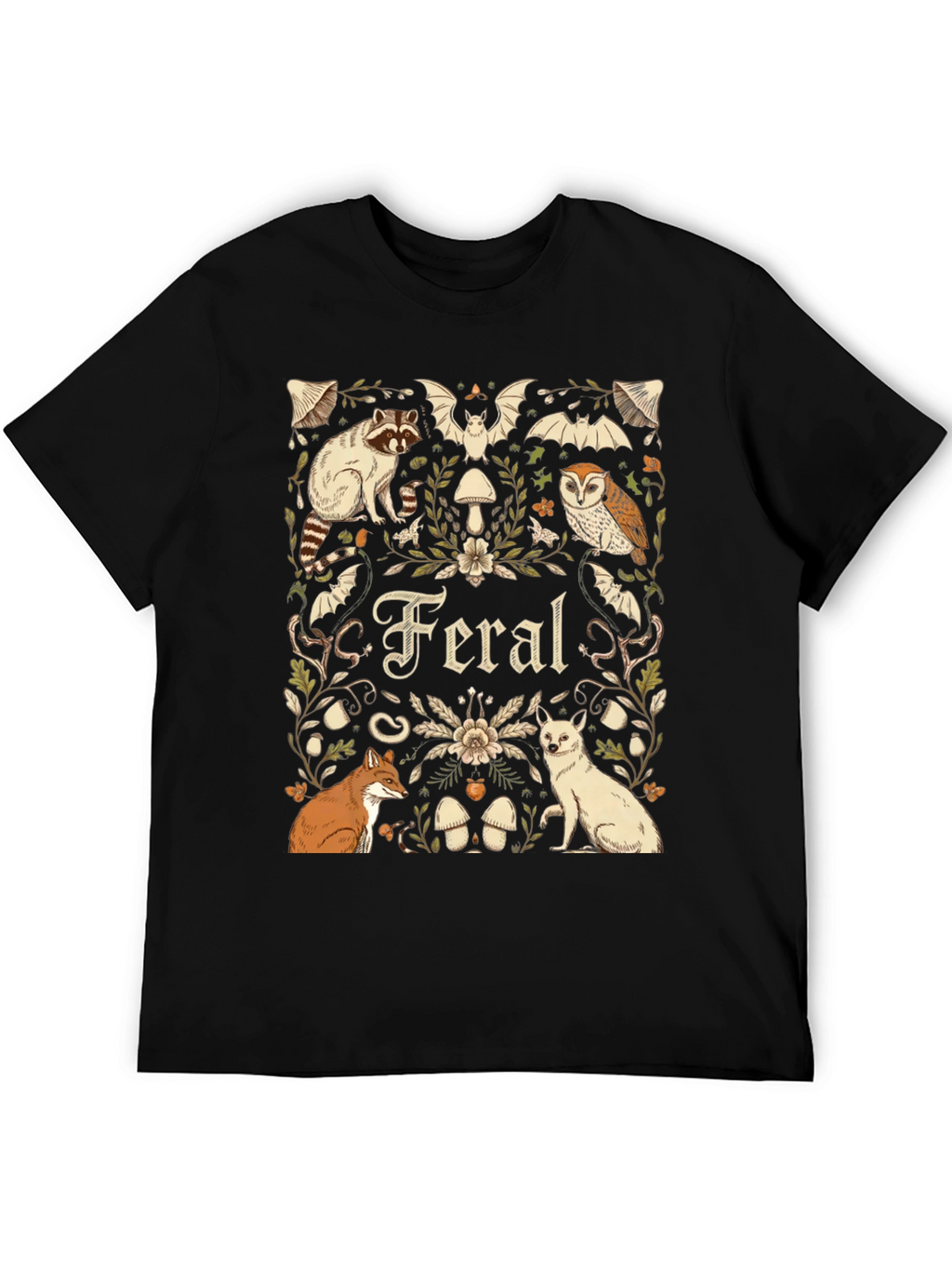 Feral Animals Graphic T-Shirt - Nature Lover Tee