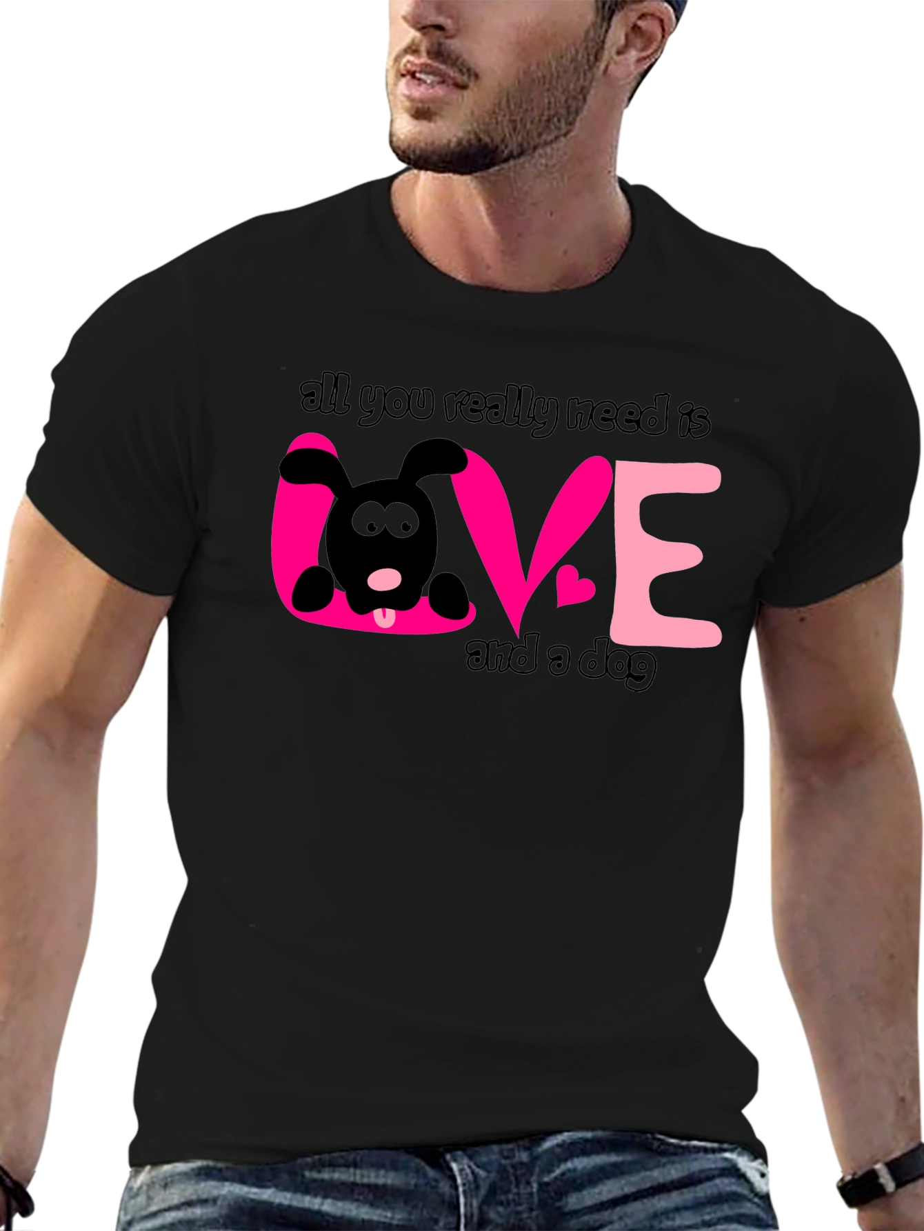 Dog Lover T-Shirt: All You Need is Love and a Dog