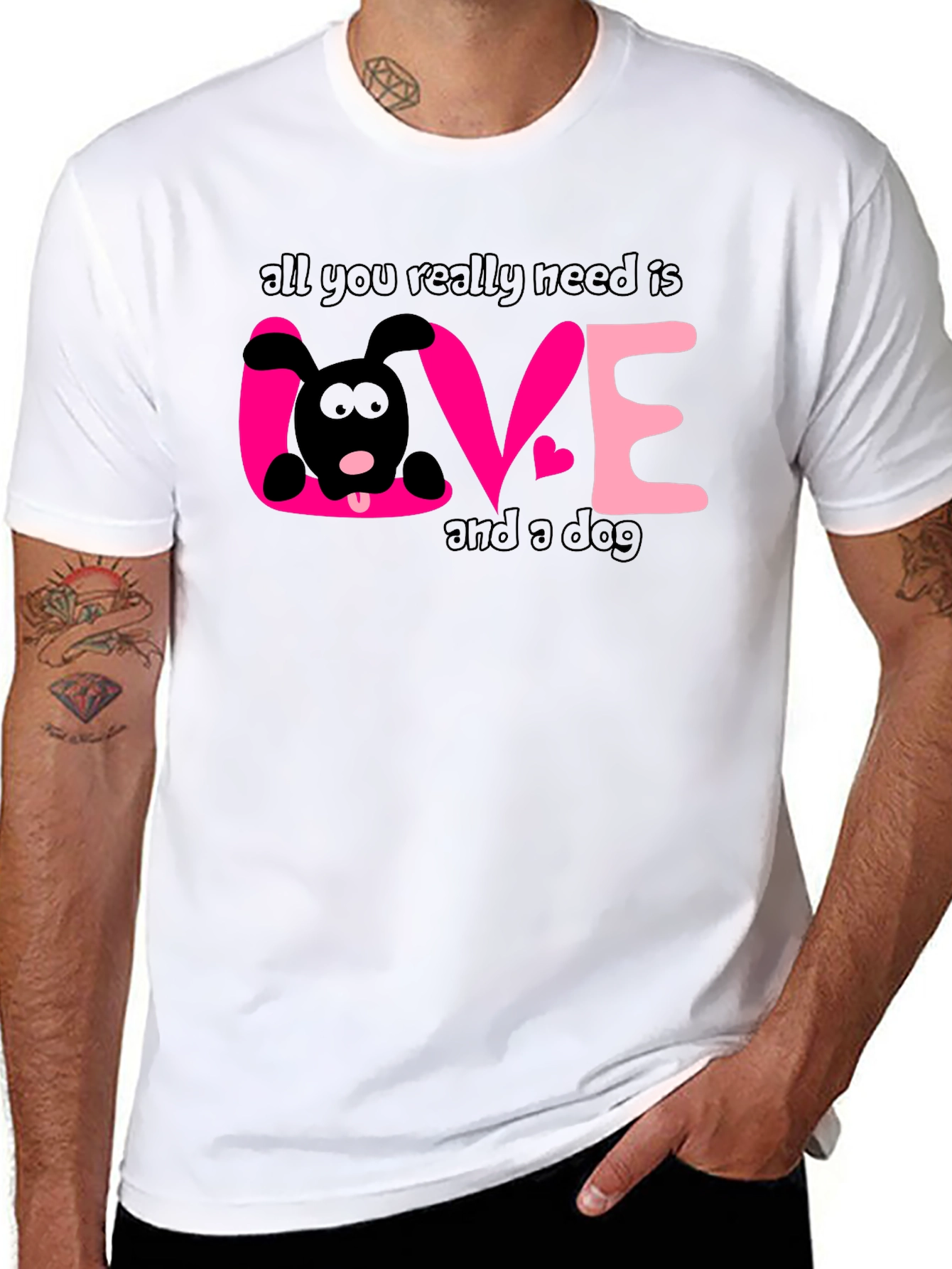 Dog Lover T-Shirt: All You Need is Love and a Dog