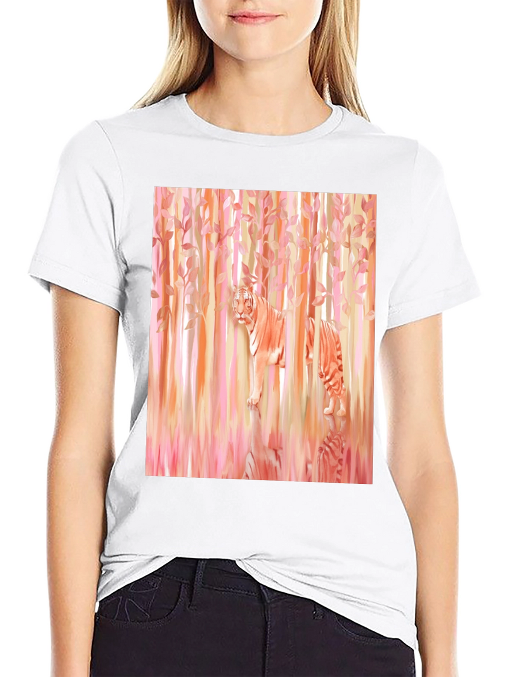 Tiger in Woods Graphic Tee - Black