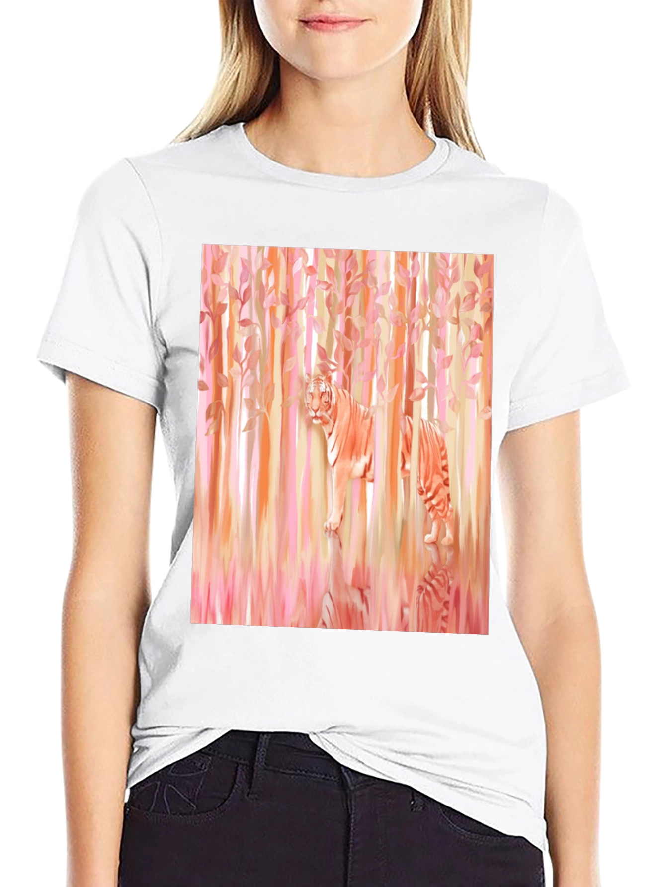 Tiger in Woods Graphic Tee - Black