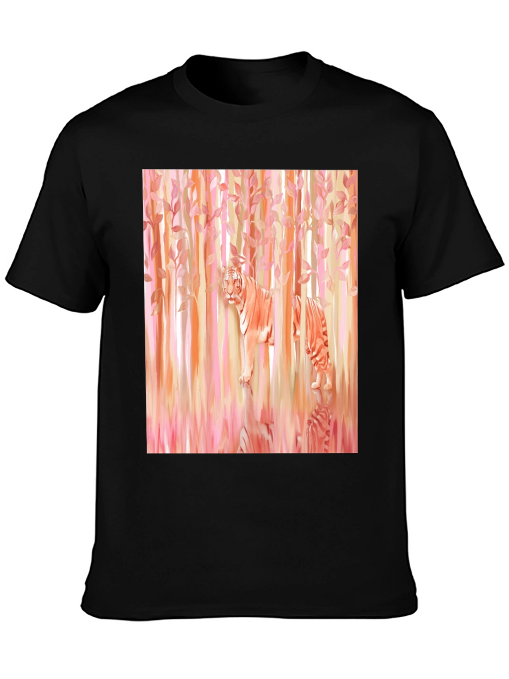 Tiger in Woods Graphic Tee - Black