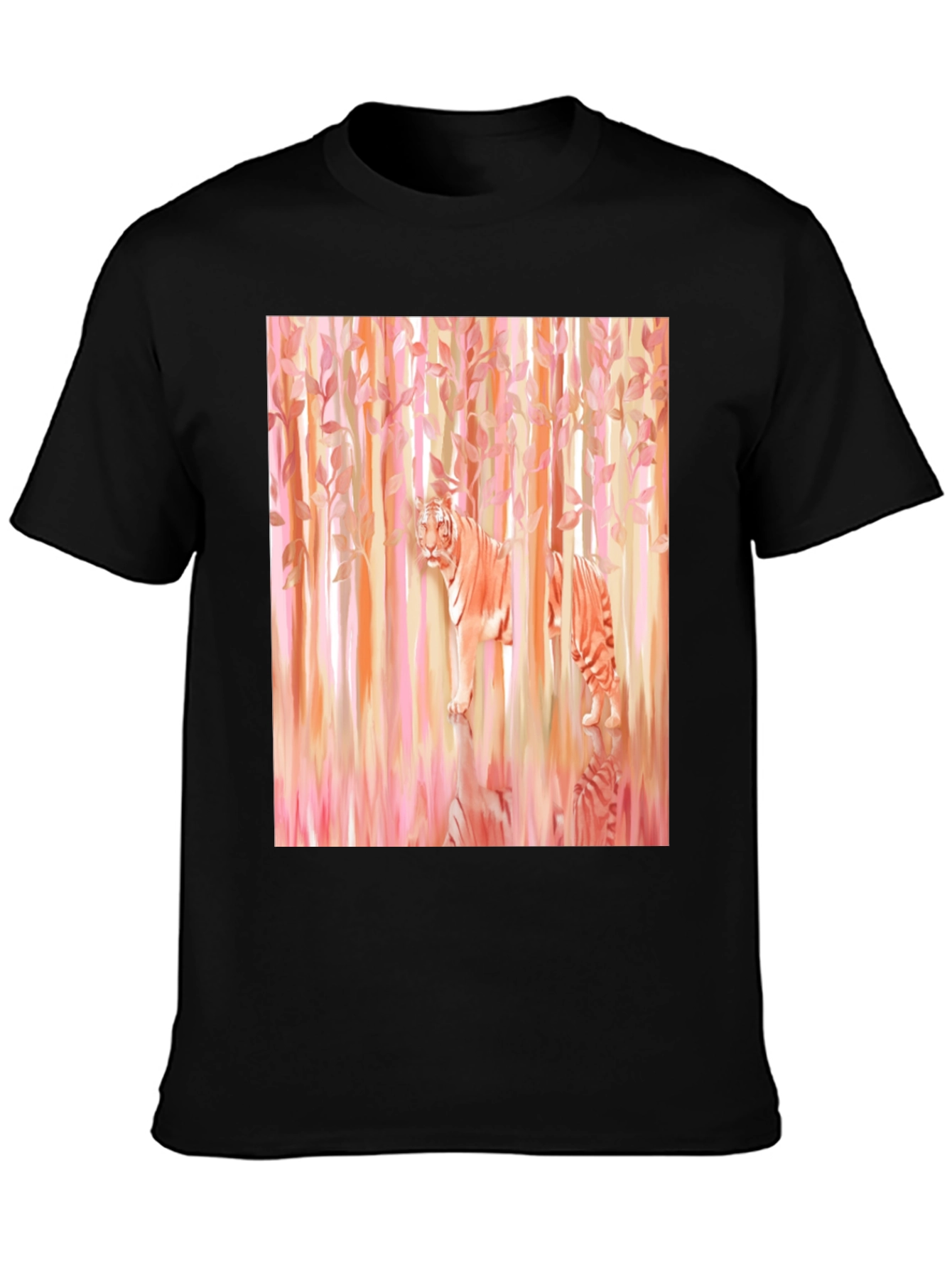 Tiger in Woods Graphic Tee - Black